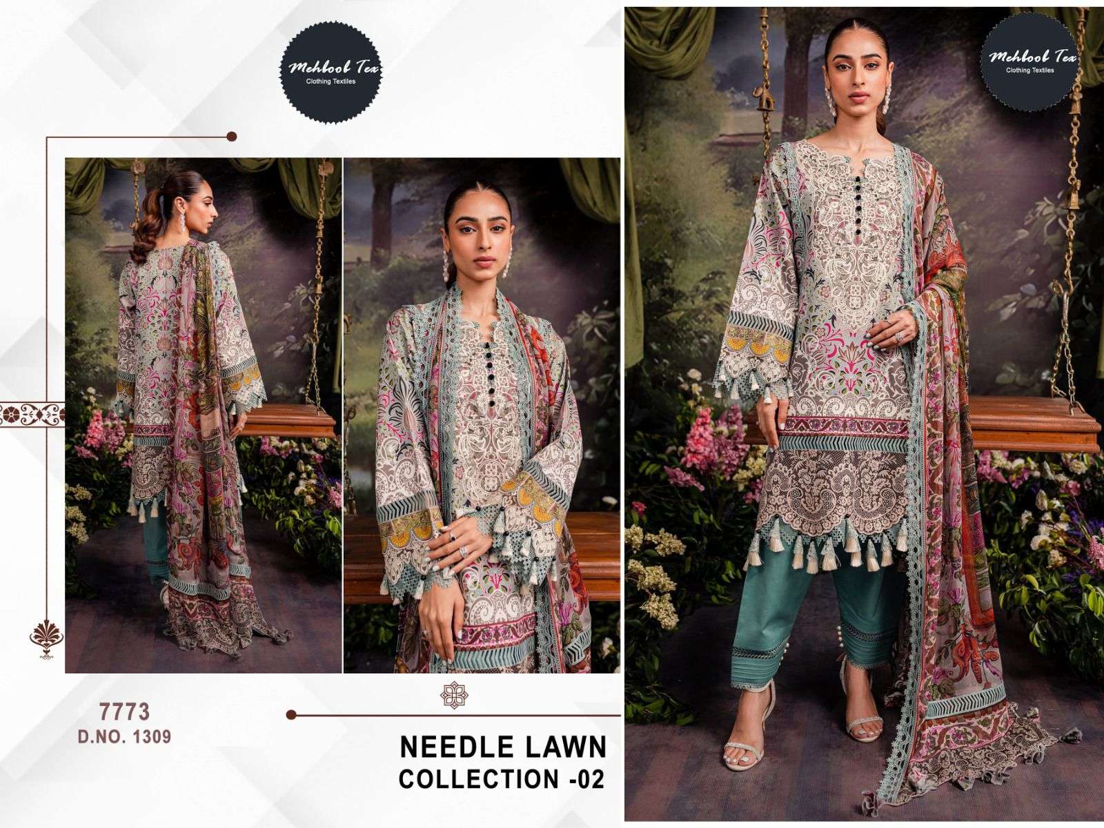 MEHBOOB TEX NEEDLE LAWN COLLECTION VOL 2 