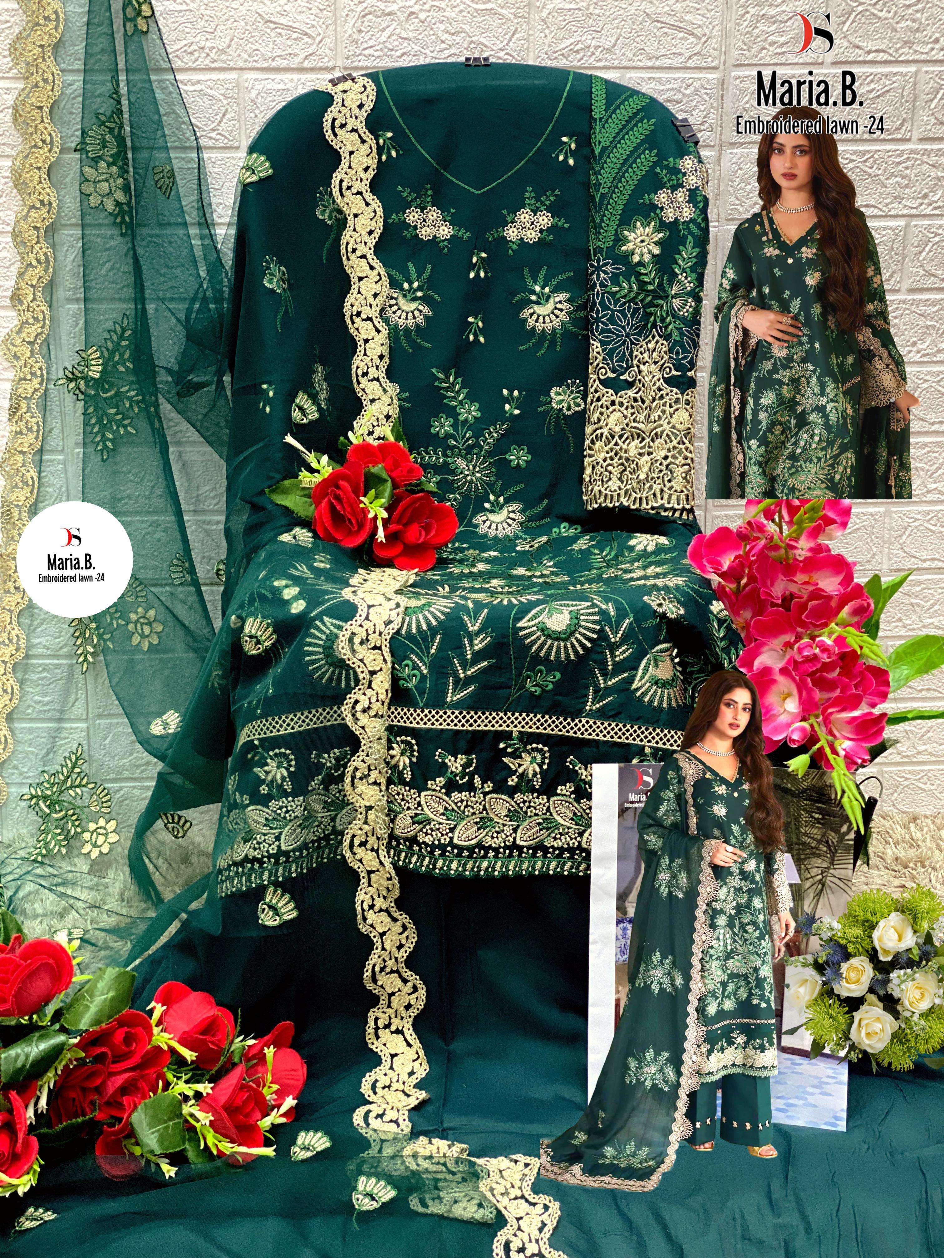 DEEPSY SUITS MARIA B EMBROIDERED LAWN 24