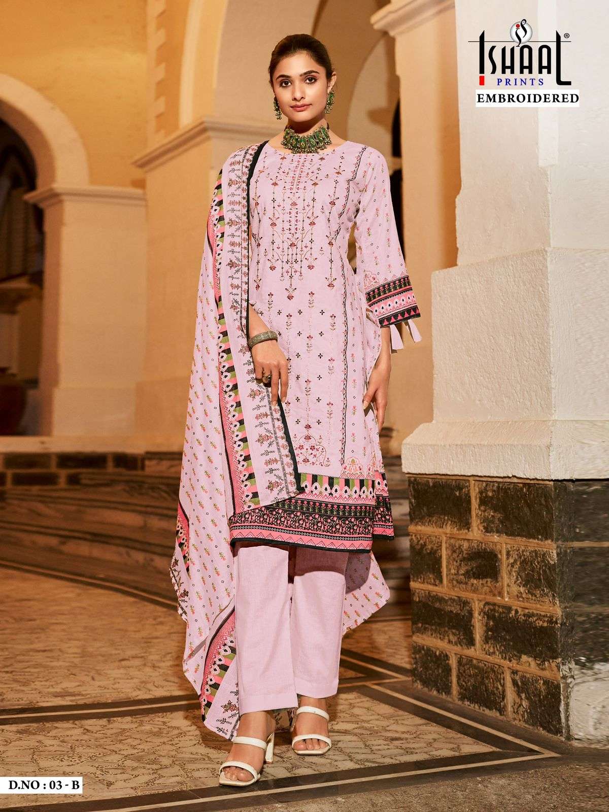 ISHAAL PRINTS EMBROIDERED D NO 03 