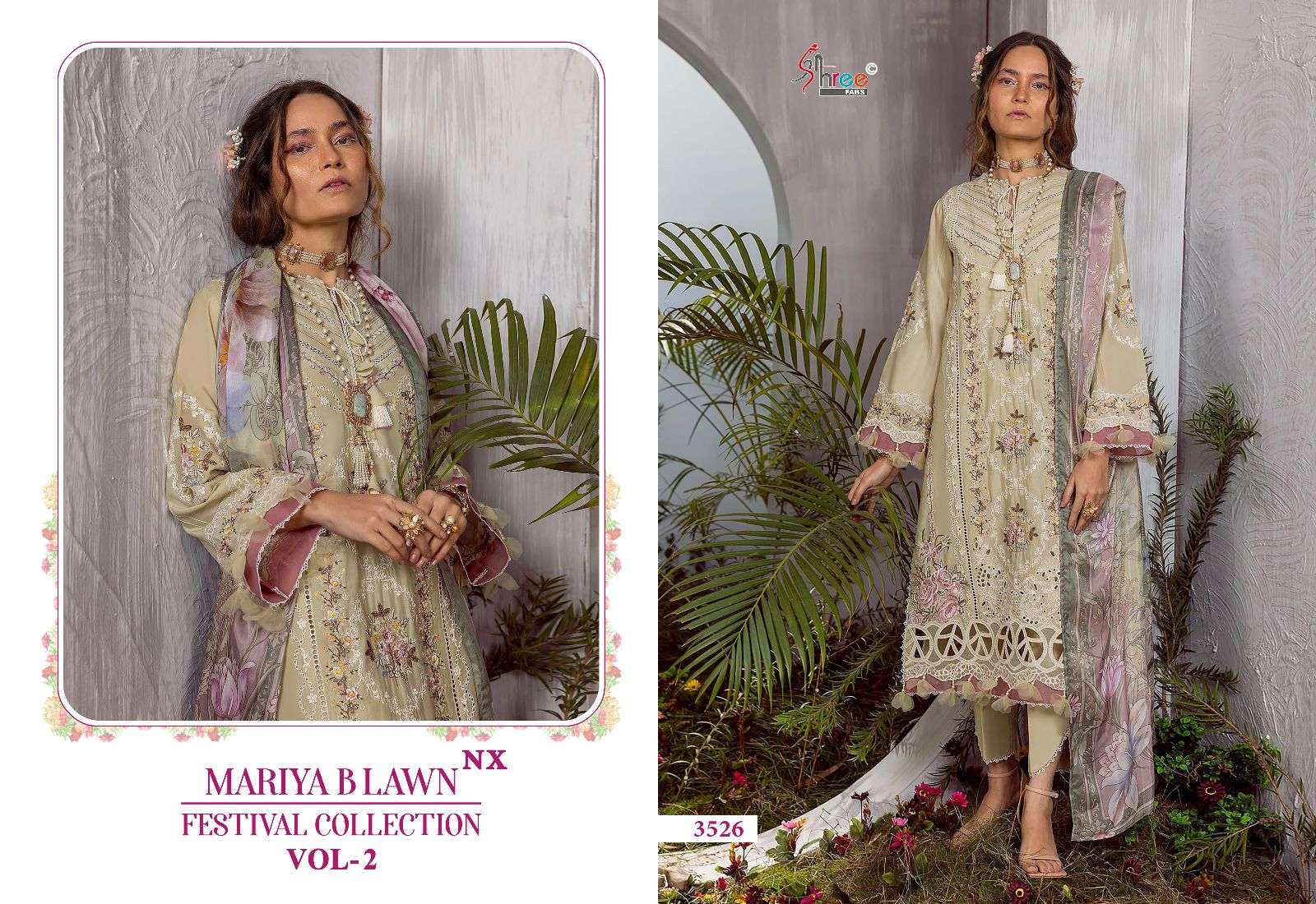 SHREE FABS MARIYA B LAWN FESTIVAL COLLECTION VOL 2 NX 