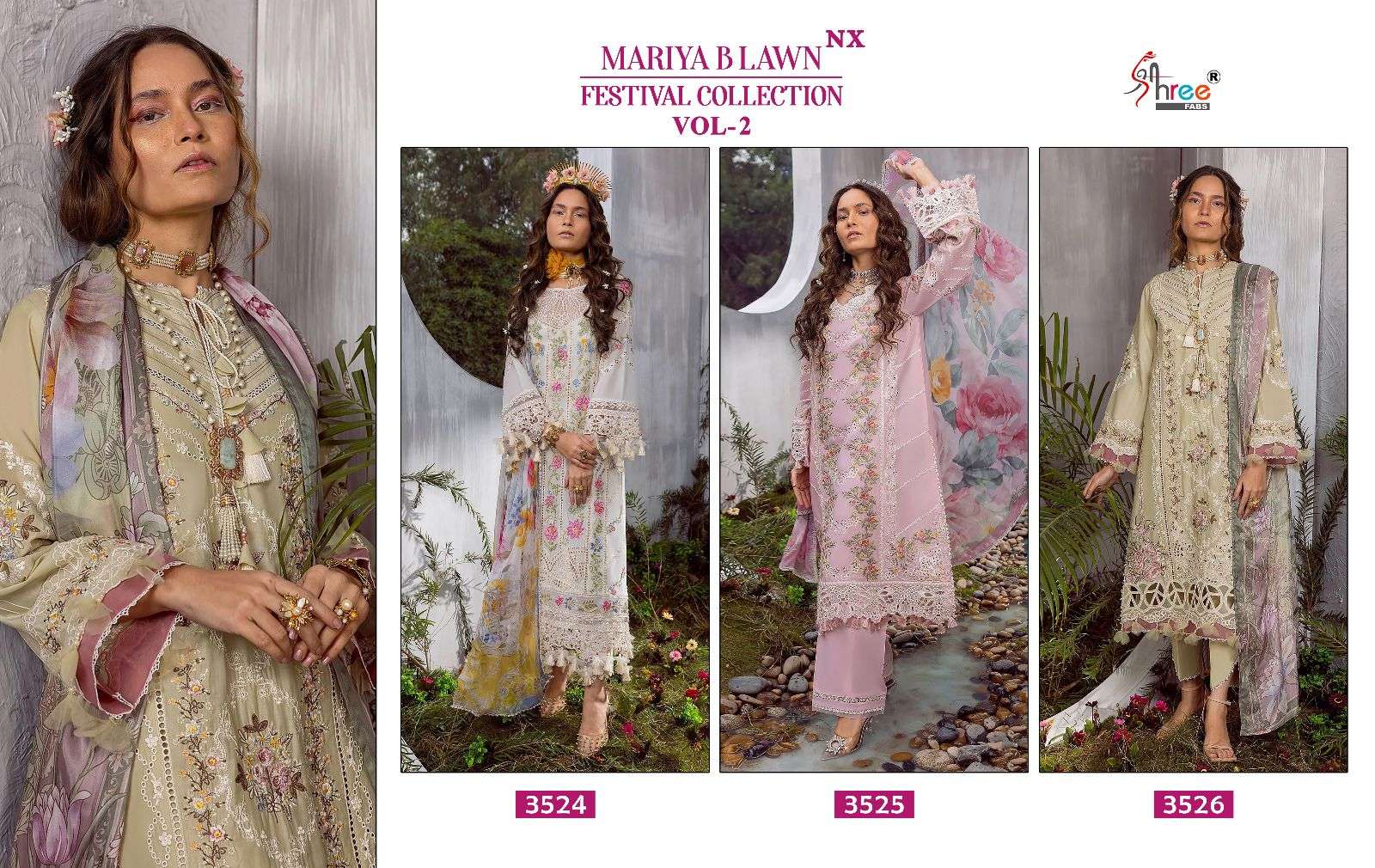 SHREE FABS MARIYA B LAWN FESTIVAL COLLECTION VOL 2 NX 