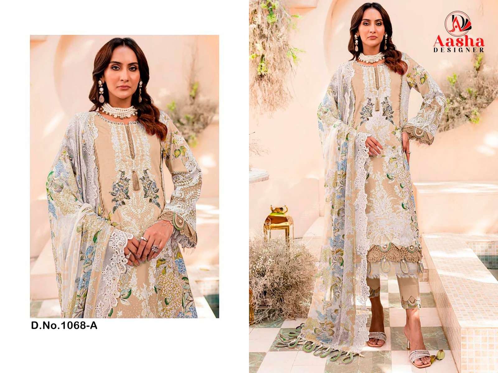 AASHA DESIGNER NEEDLE WONDER LAWN COLLECTION VOL 7 