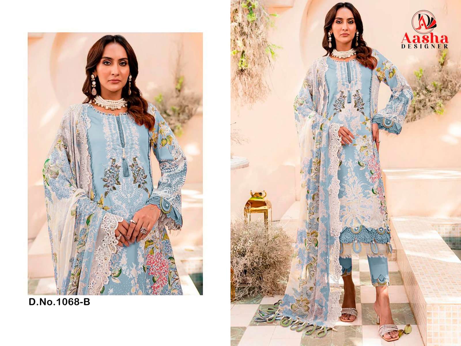 AASHA DESIGNER NEEDLE WONDER LAWN COLLECTION VOL 7 