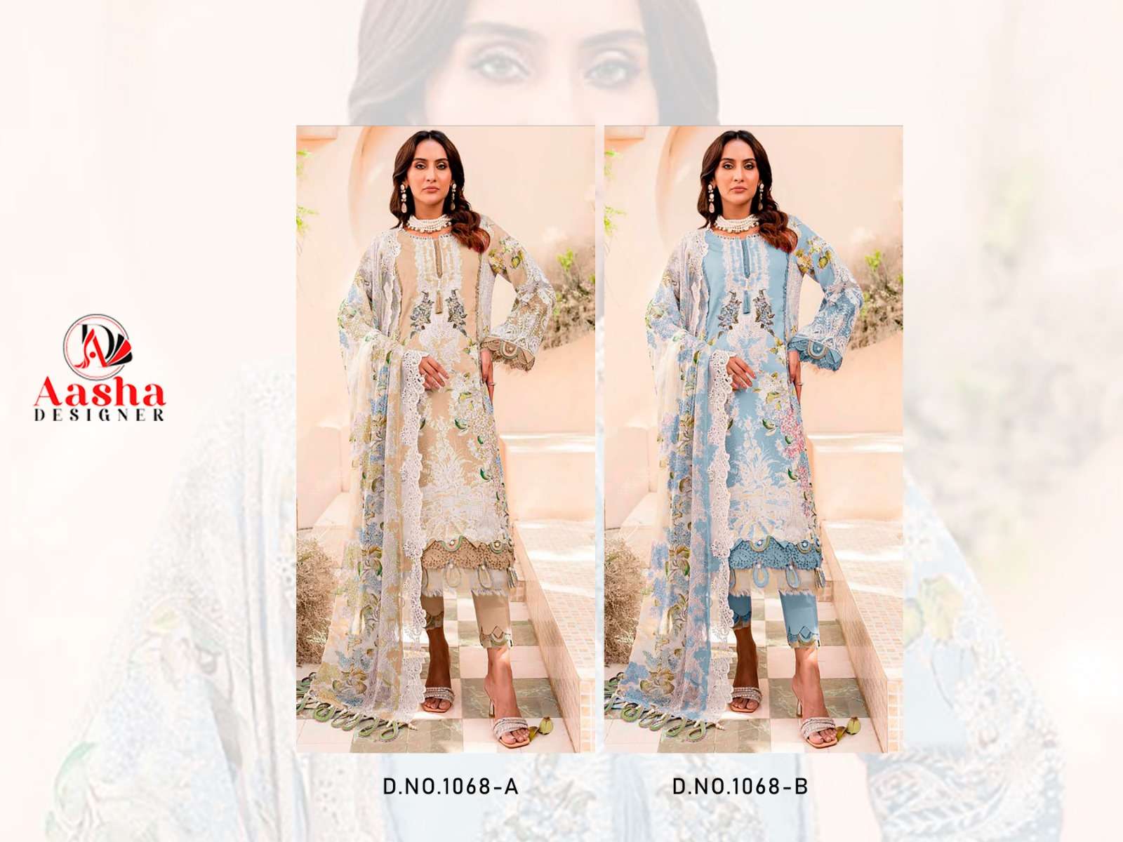 AASHA DESIGNER NEEDLE WONDER LAWN COLLECTION VOL 7 