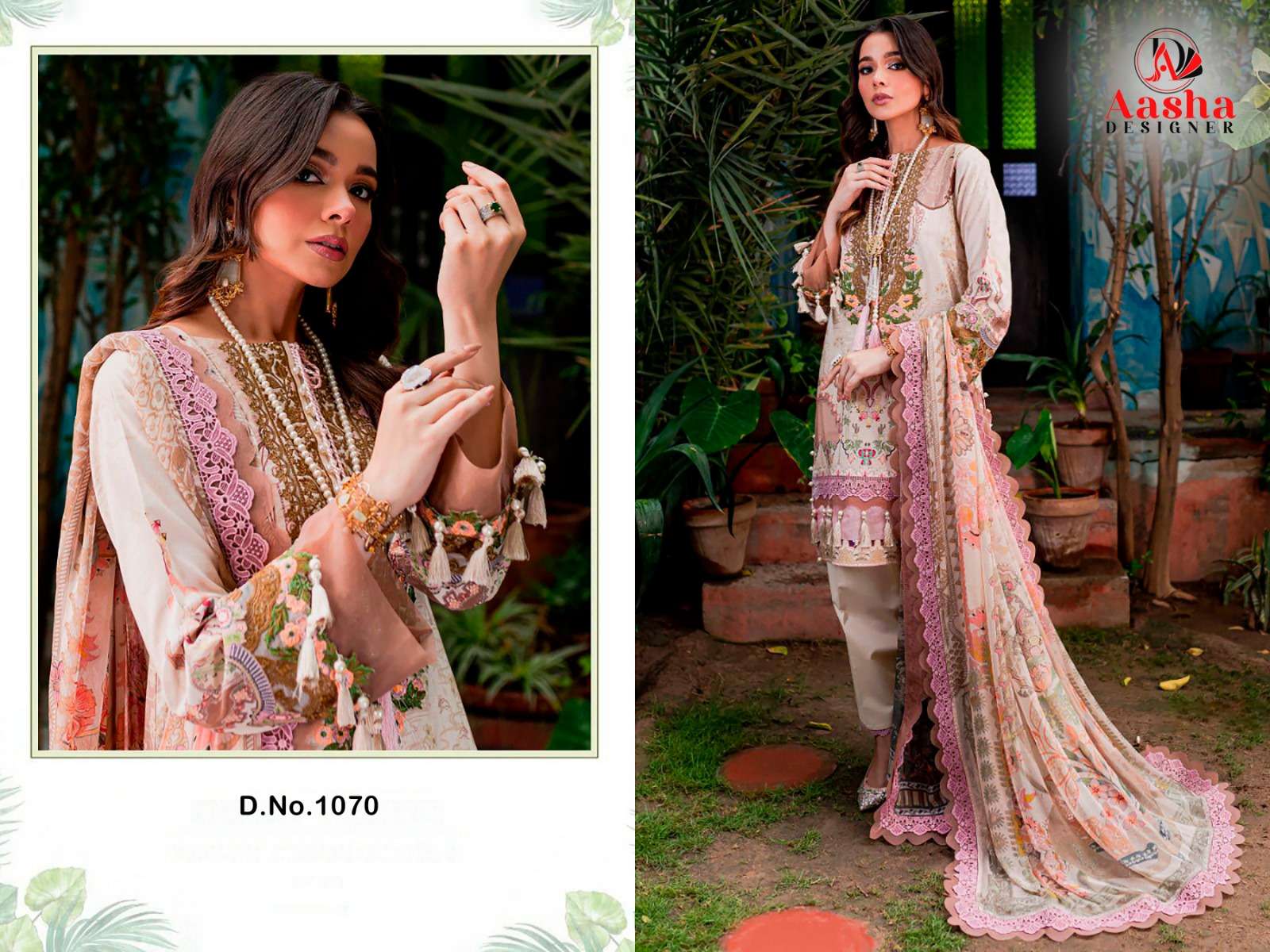 AASHA DESIGNER NEEDLE WONDER LAWN COLLECTION VOL 8