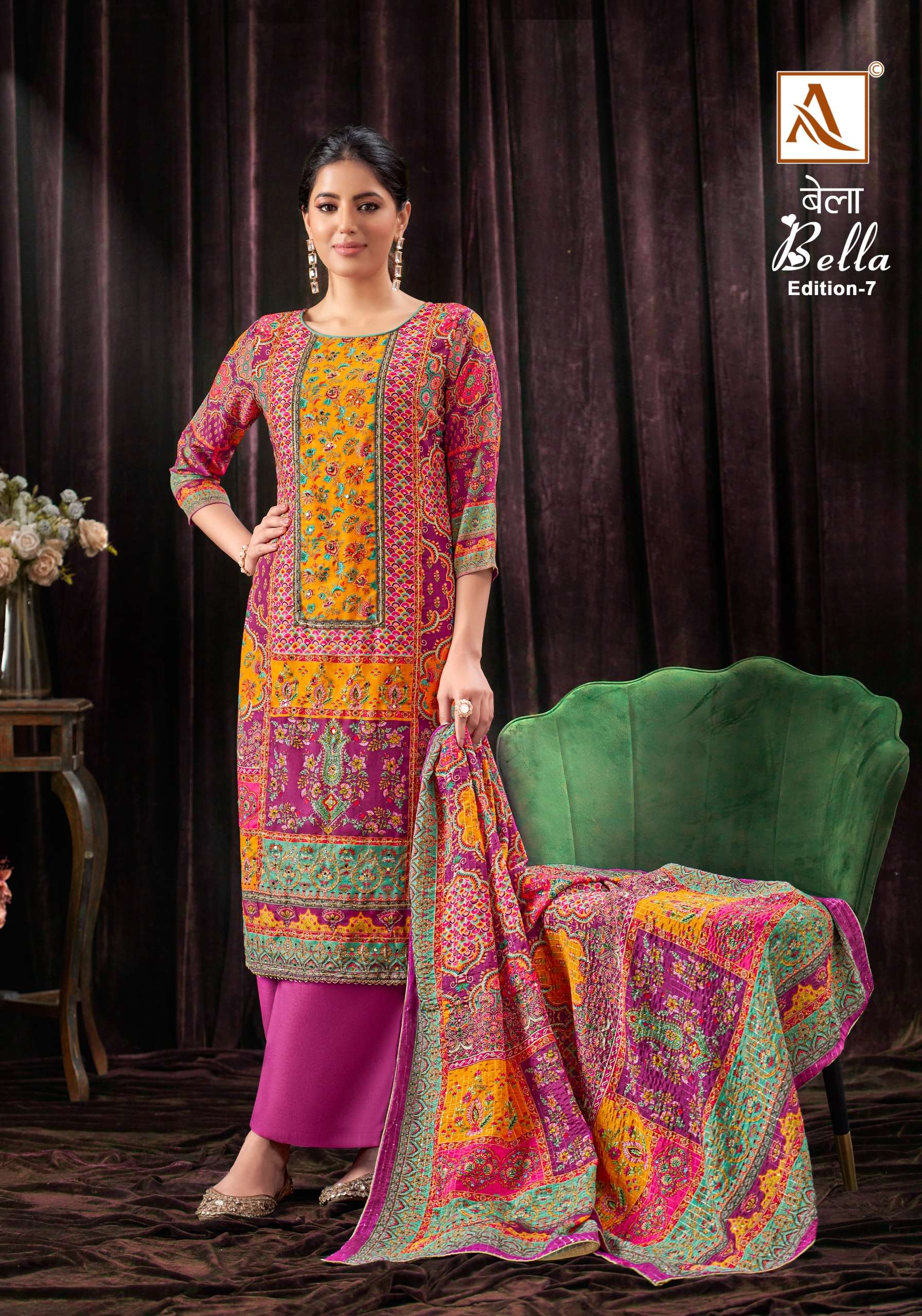 ALOK SUITS BELLA VOL 7 