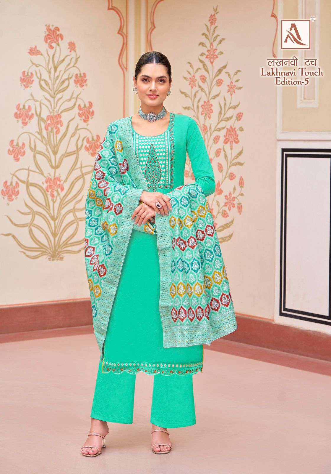 ALOK SUITS LAKHNAVI TOUCH VOL 5 