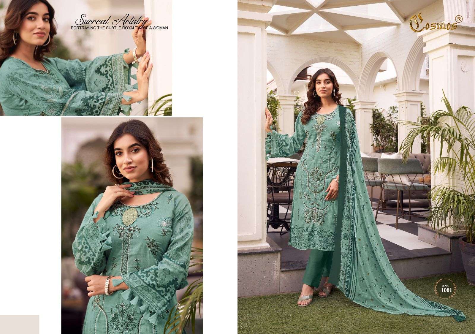 COSMOS FASHION NOOR PREMIUM EMBROIDERED 