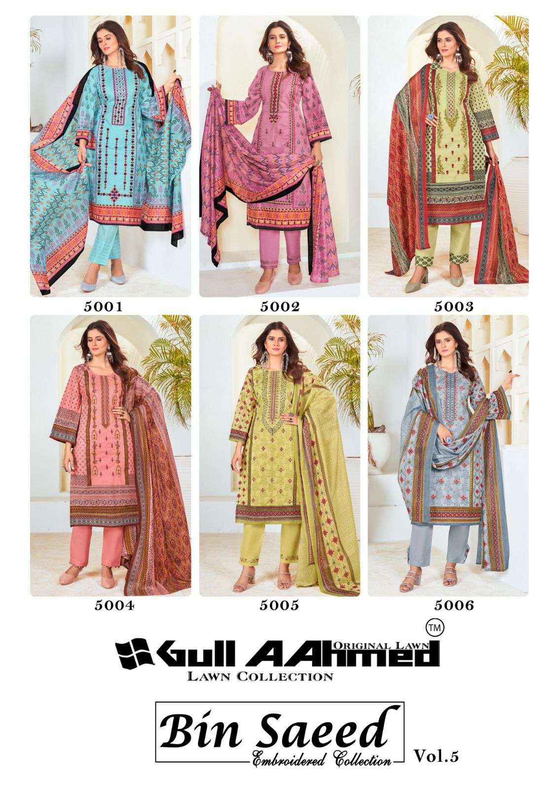 GULL AHMED BIN SAEED EMBROIDERED COLLECTION VOL 5