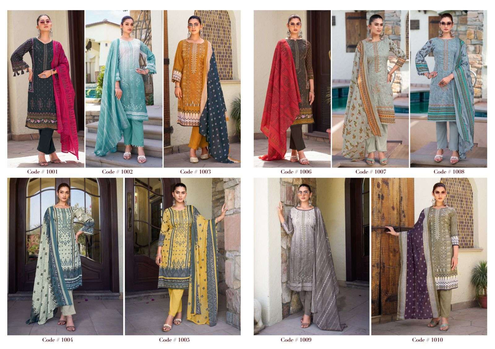 ISHAAL PRINTS EMBROIDERED VOL 9