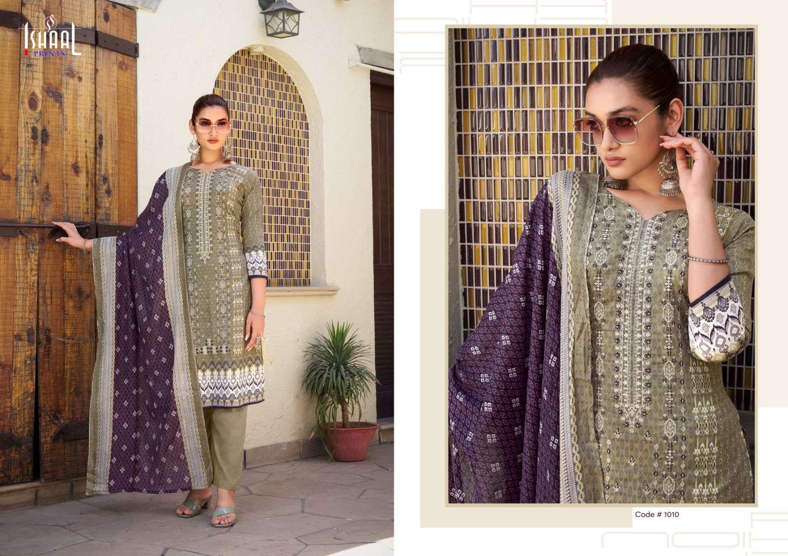 ISHAAL PRINTS EMBROIDERED VOL 9