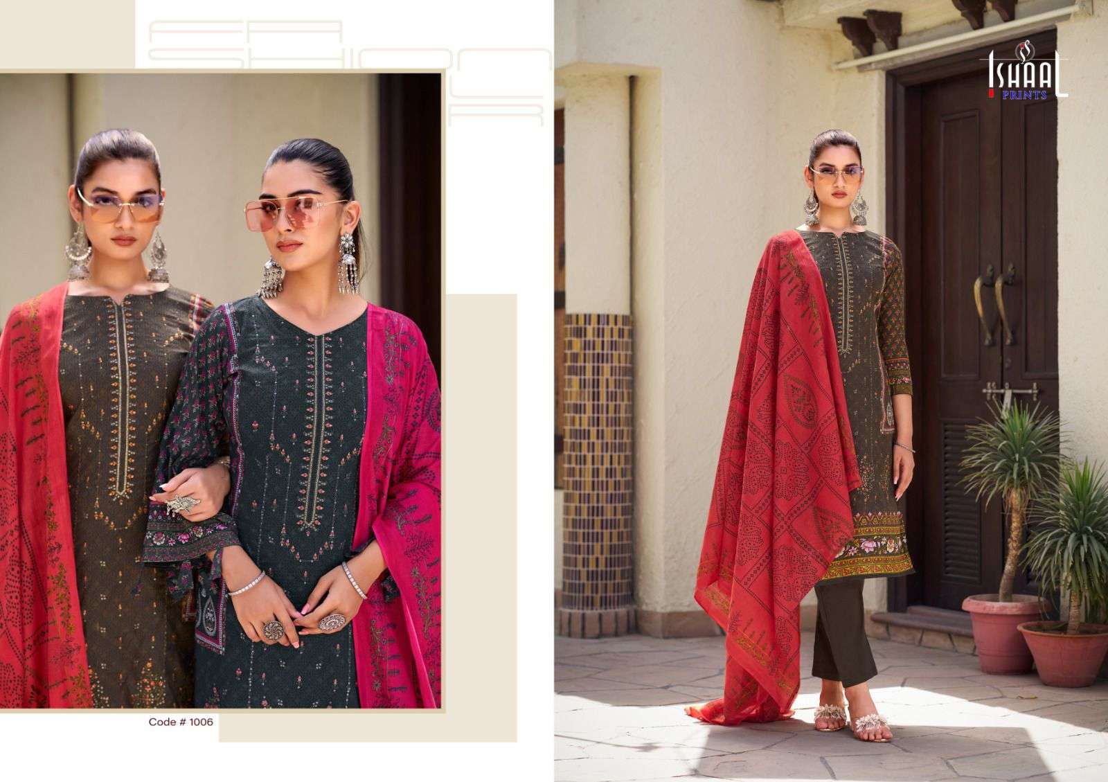 ISHAAL PRINTS EMBROIDERED VOL 9