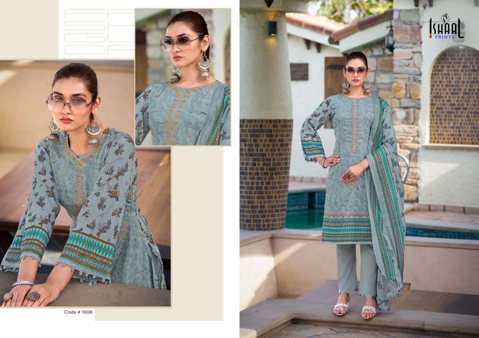 ISHAAL PRINTS EMBROIDERED VOL 9