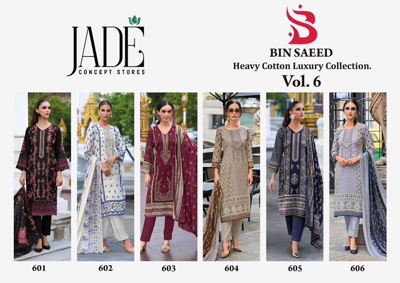 JADE BIN SAEED HEAVY COTTON LUXURY COLLECTION VOL 6 