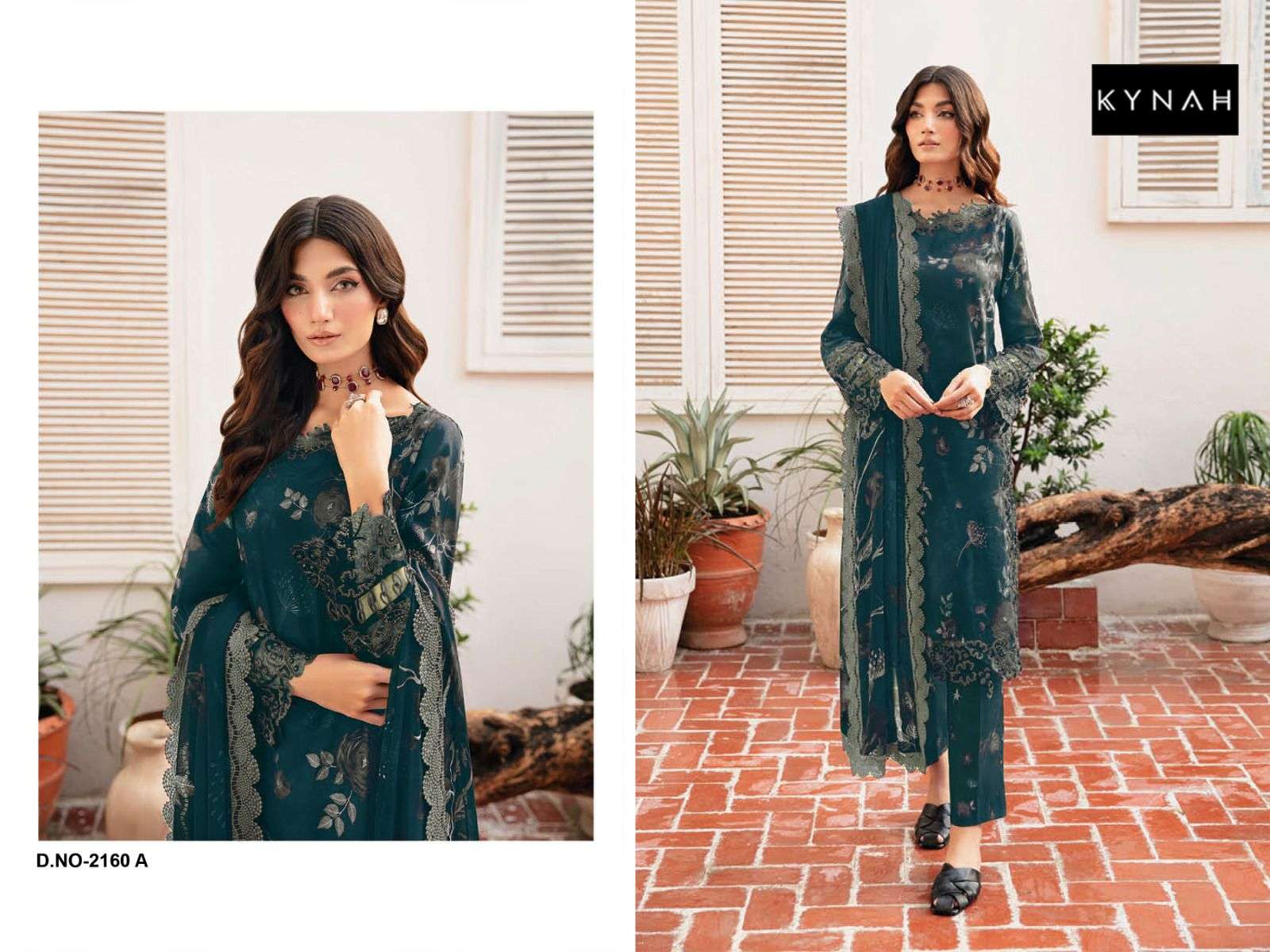 KYNAH LUXURY LAWN COLLECTION D NO 2160