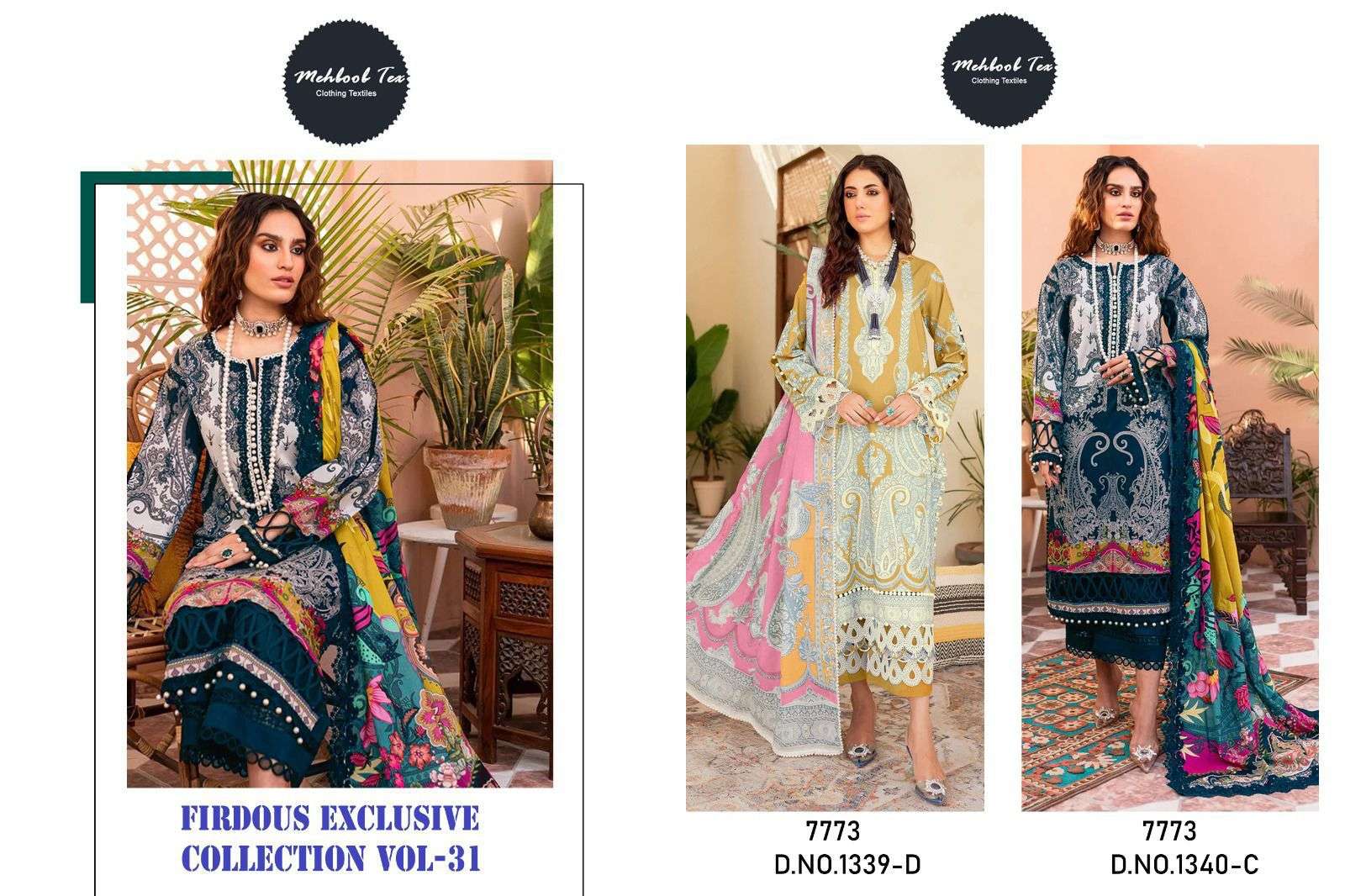 MEHBOOB TEX FIRDOUS EXCLUSIVE COLLECTION VOL 31 D NO 1339 D & C 