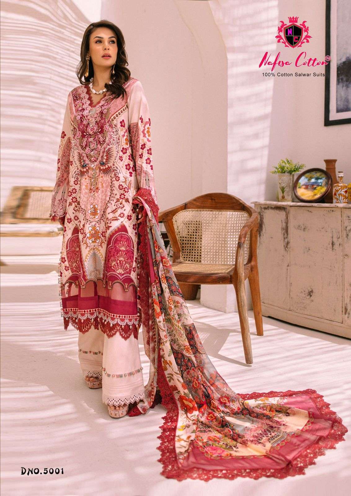 NAFISA COTTON ANDAAZ KARACHI SUITS VOL 5 