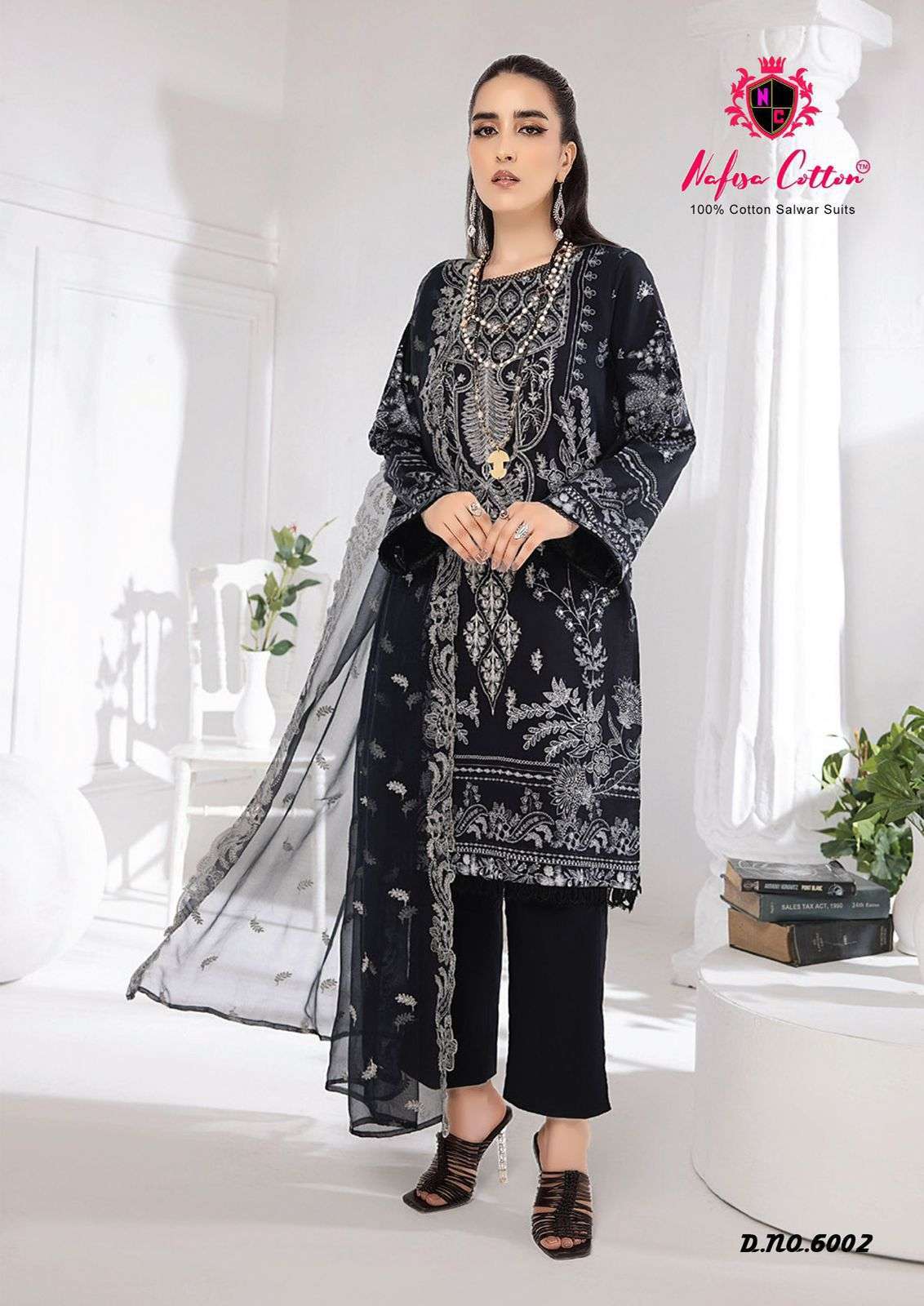 NAFISA COTTON BLACK & WHITE VOL 6 