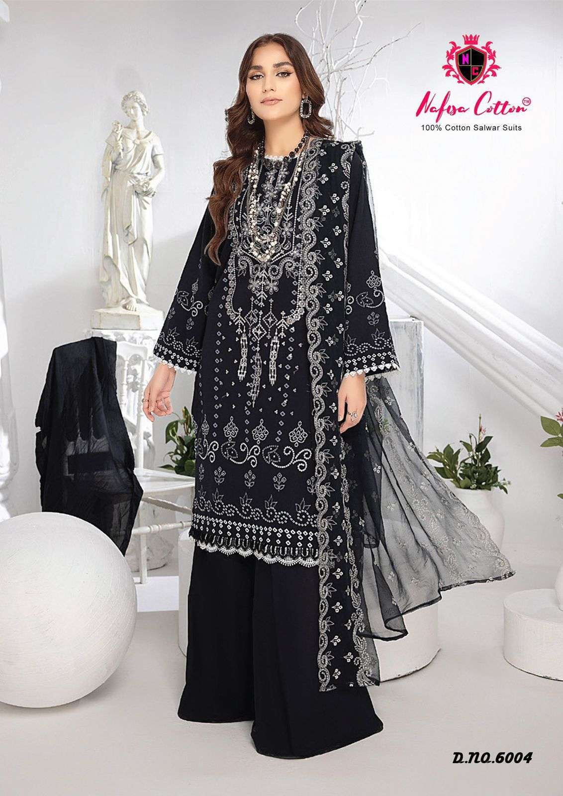 NAFISA COTTON BLACK & WHITE VOL 6 