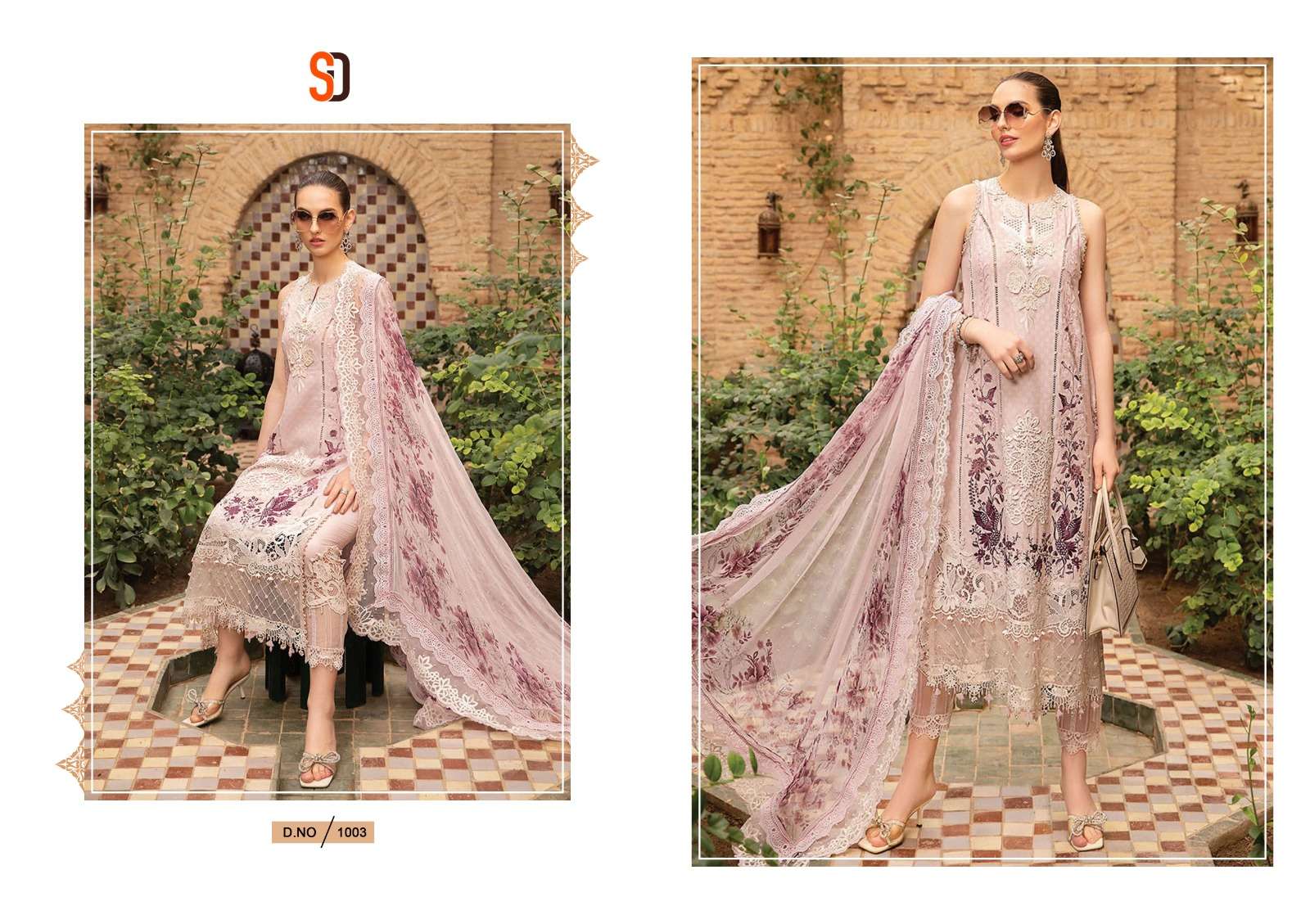 SHRADDHA DESIGNER MARIA B LAWN VOL 1 NX 