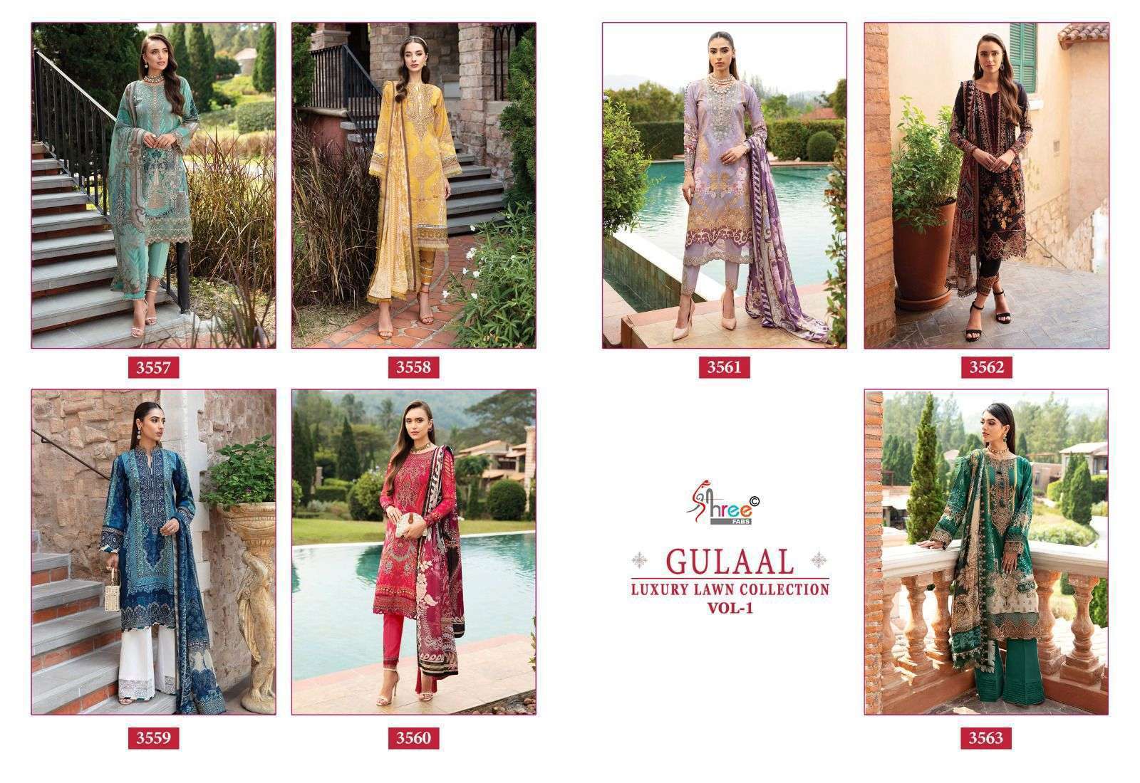 SHREE FABS GULAAL LUXURY LAWN COLLECTION VOL 1