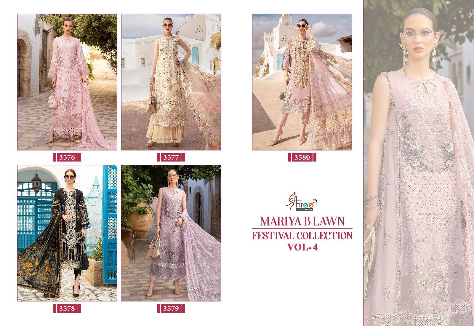 SHREE FABS MARIYA B LAWN FESTIVAL COLLECTION VOL 4