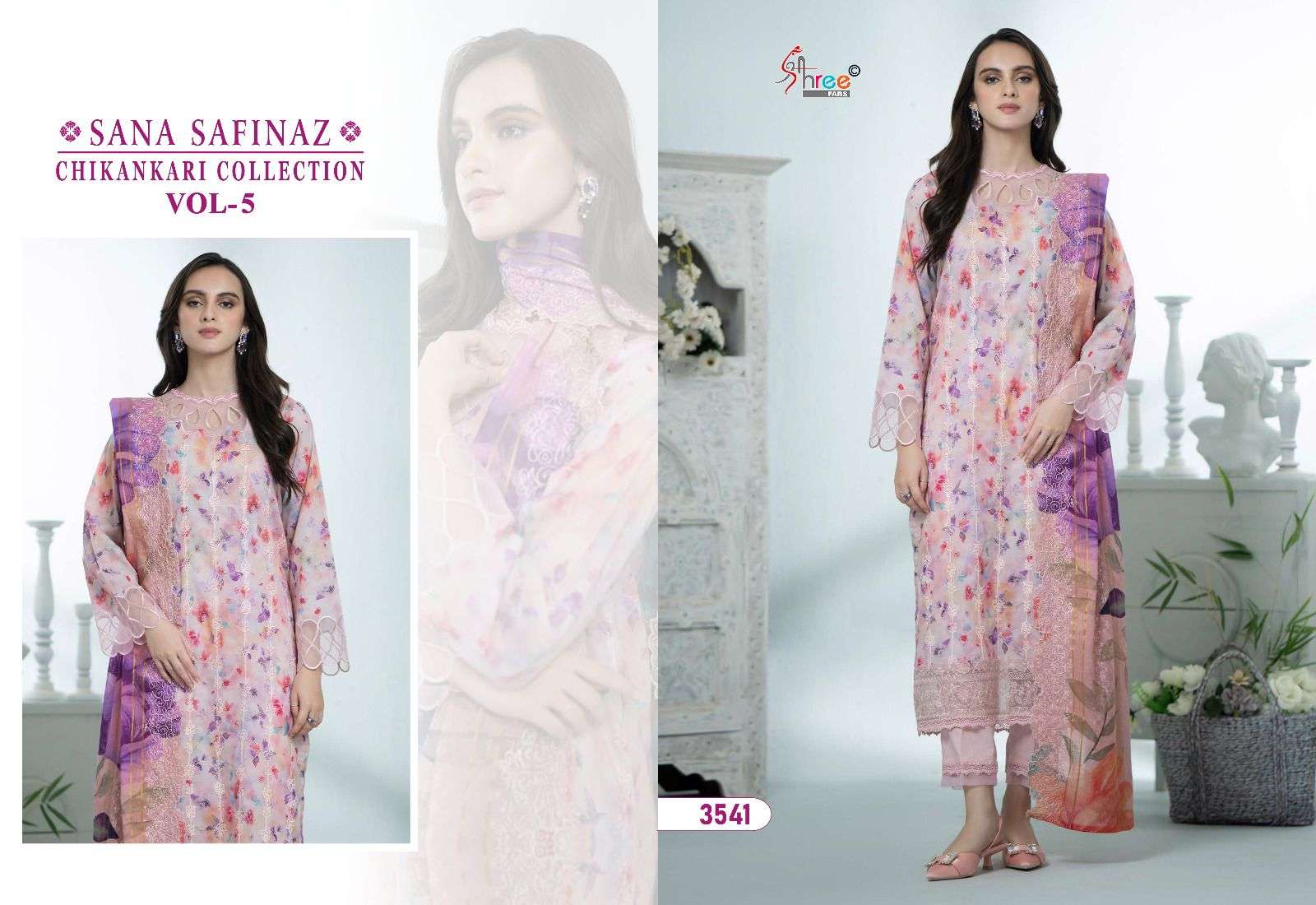 SHREE FABS SANA SAFINAZ CHIKANKARI COLLECTION VOL 5