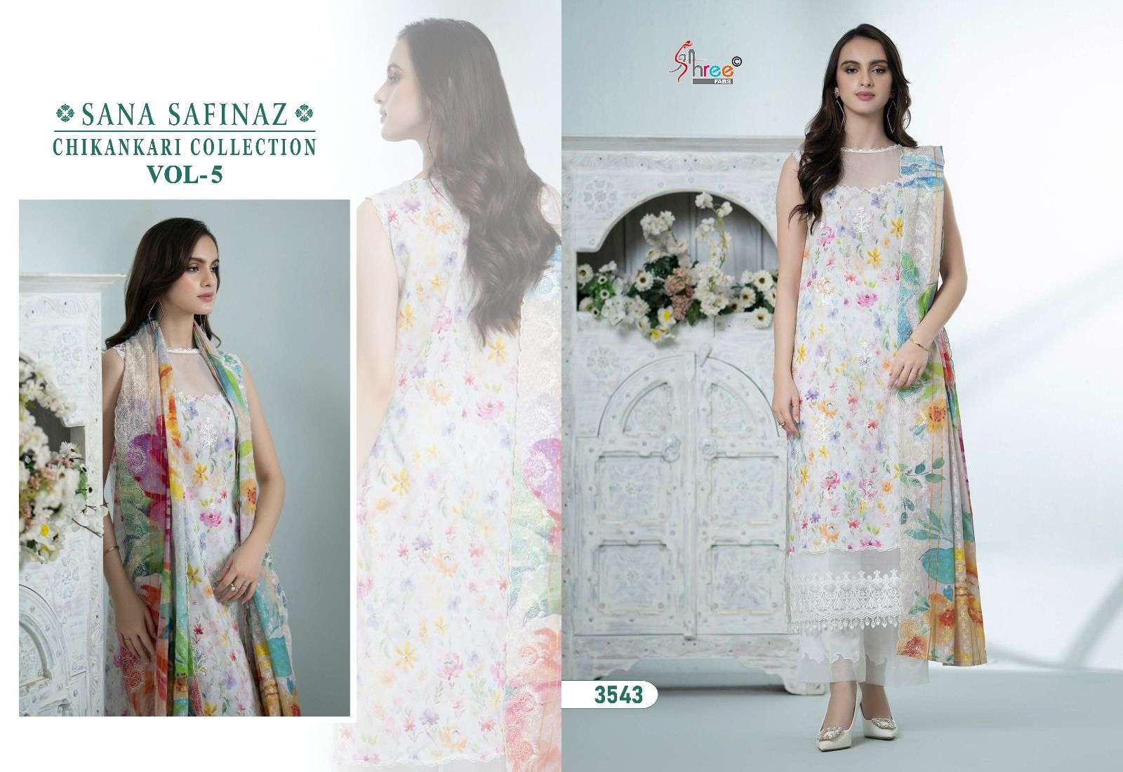 SHREE FABS SANA SAFINAZ CHIKANKARI COLLECTION VOL 5