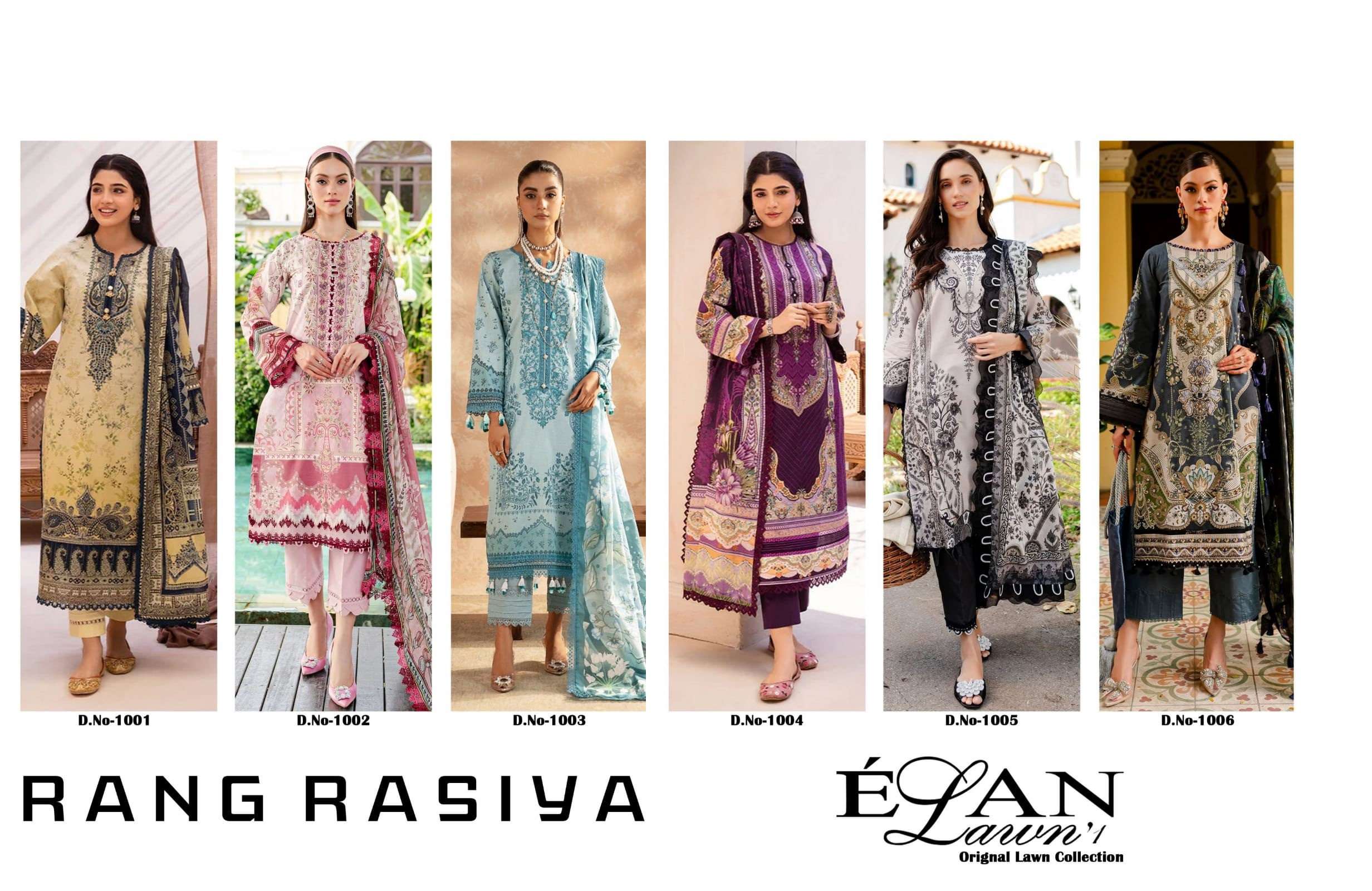 SHREE OM FAB RANG RASIYA ELAN LAWN COLLECTION 