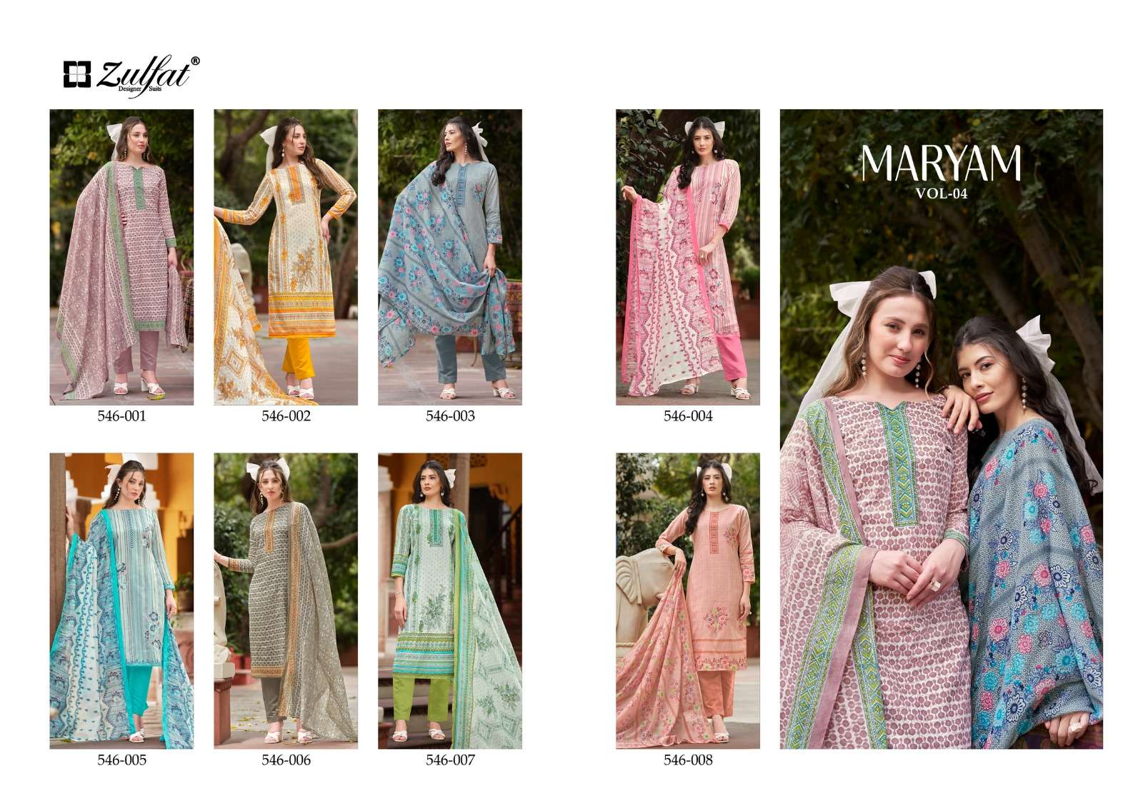 ZULFAT DESIGNER SUITS MARYAM VOL 4 