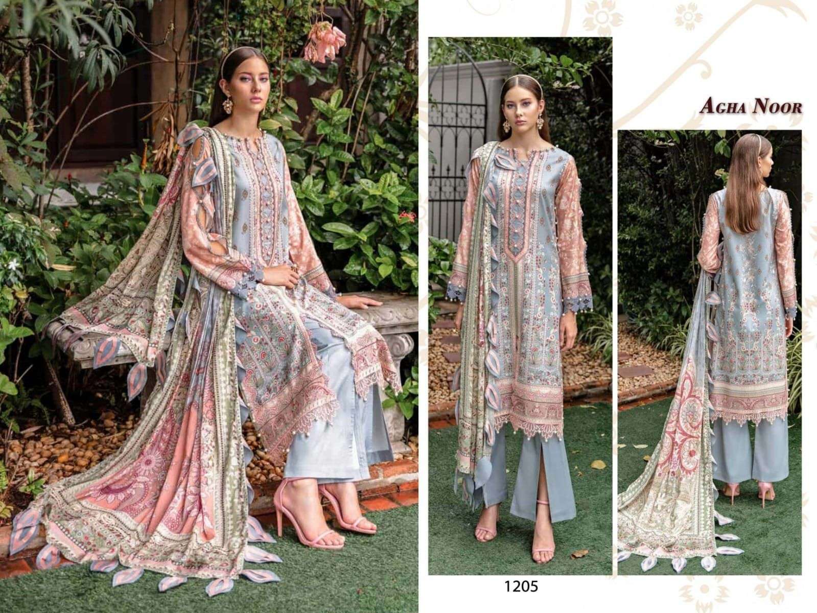 AGHA NOOR LUXURY LAWN COLLECTION VOL 12