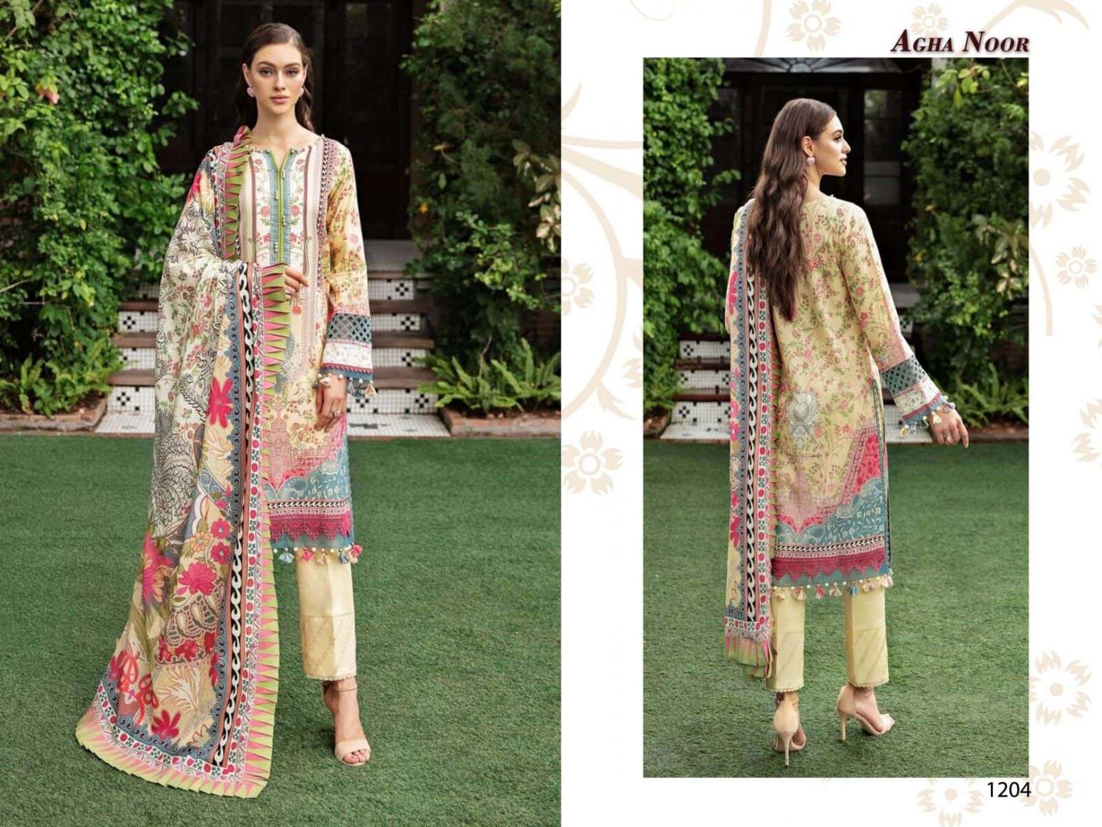 AGHA NOOR LUXURY LAWN COLLECTION VOL 12