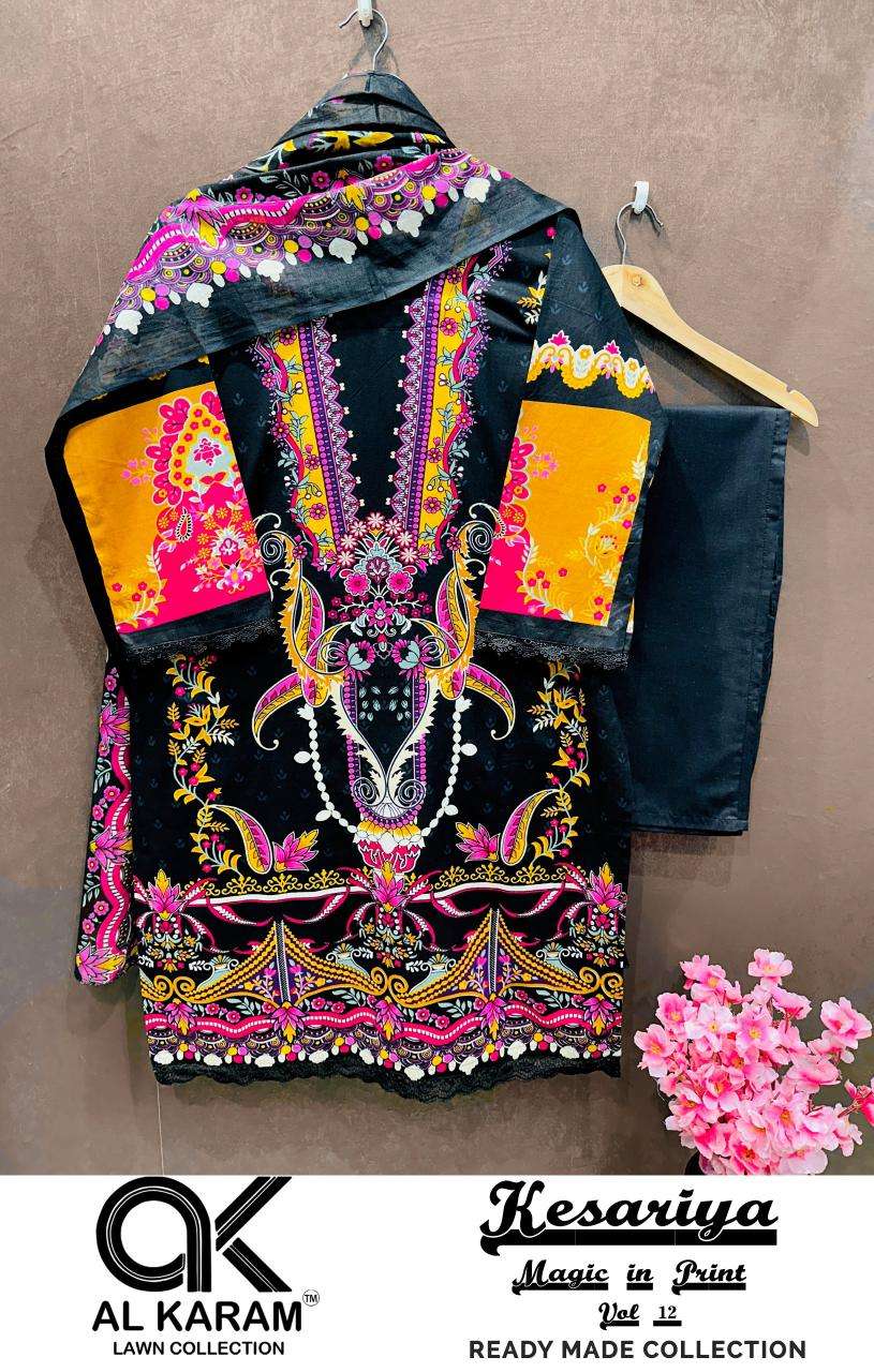 AL KARAM KESARIYA MAGIC IN PRINT VOL 12 READY MADE COLLECTION