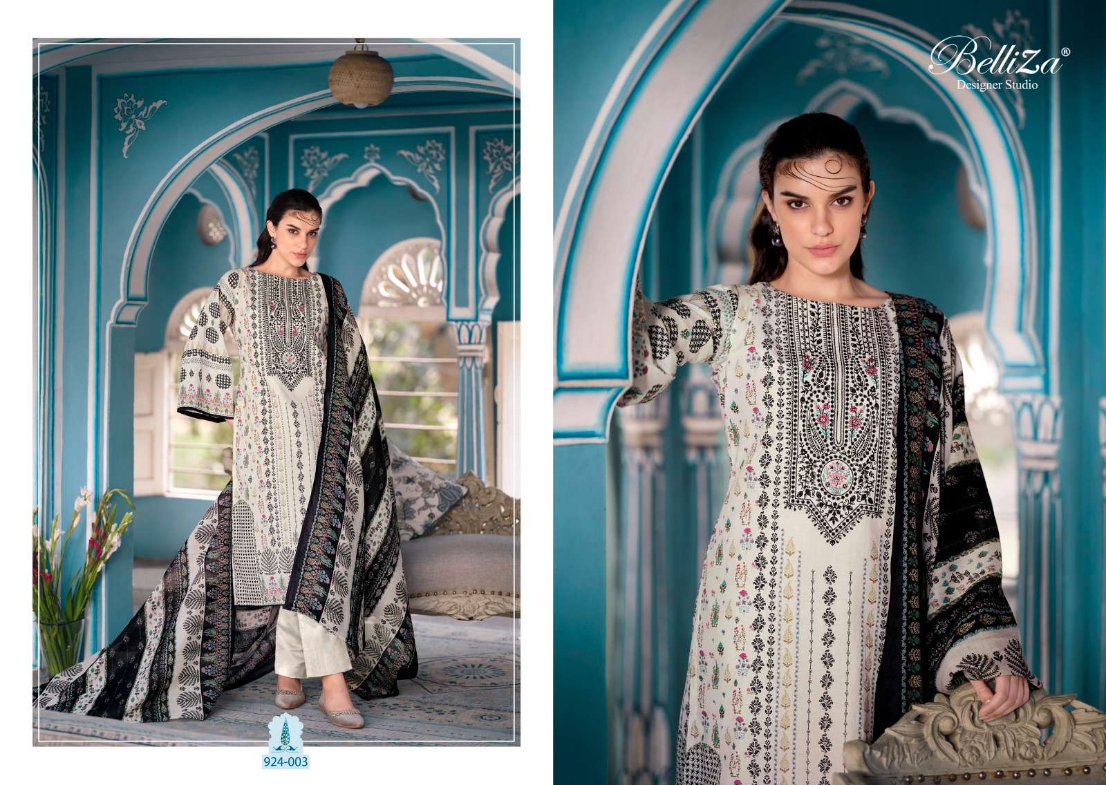 BELLIZA DESIGNER STUDIO NAIRA BLACK AND WHITE 