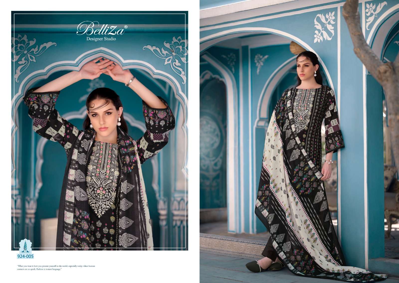 BELLIZA DESIGNER STUDIO NAIRA BLACK AND WHITE 