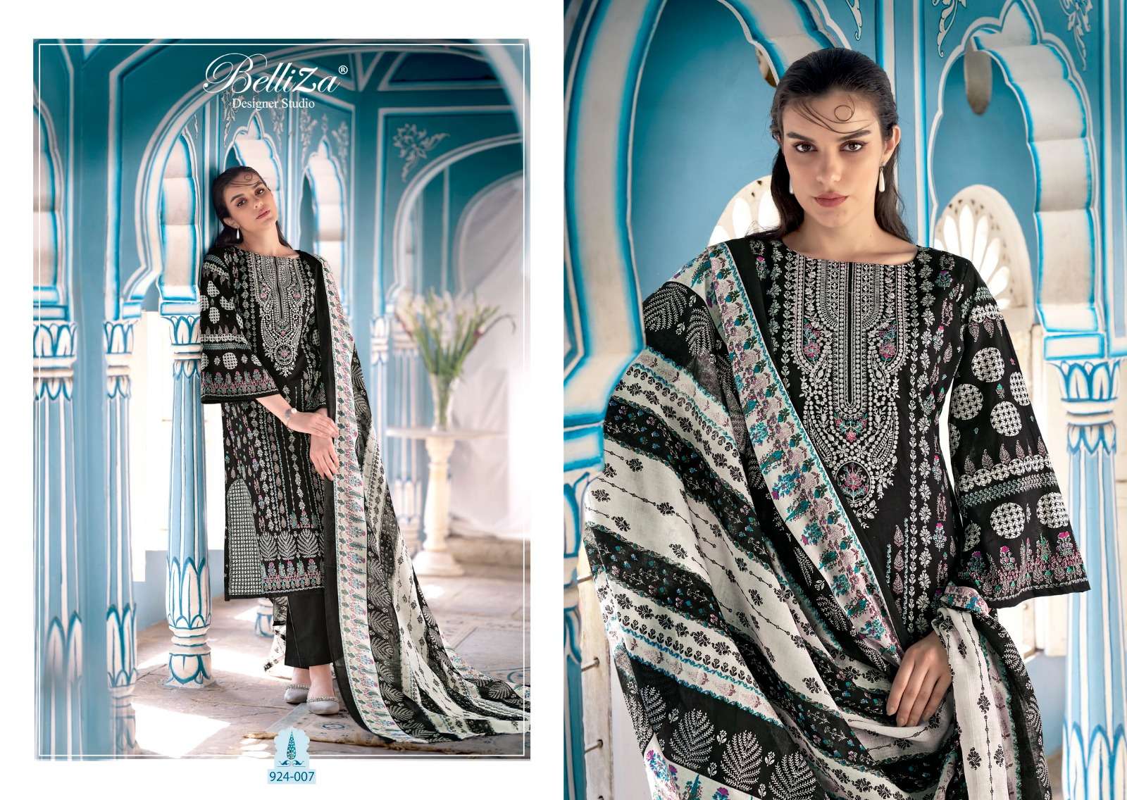 BELLIZA DESIGNER STUDIO NAIRA BLACK AND WHITE 
