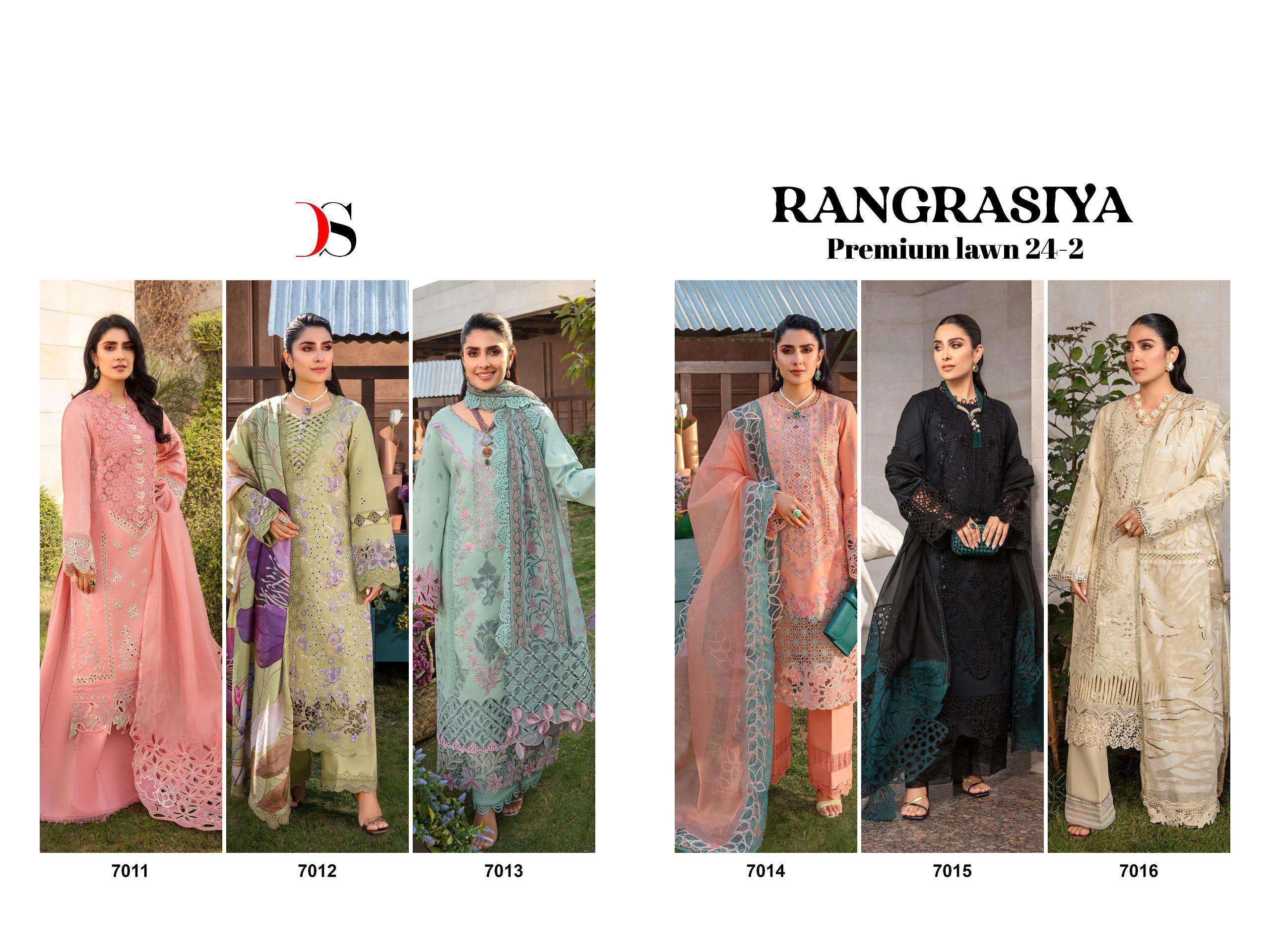 DEEPSY SUITS RANGRASIYA PREMIUM LAWN 24 VOL 2