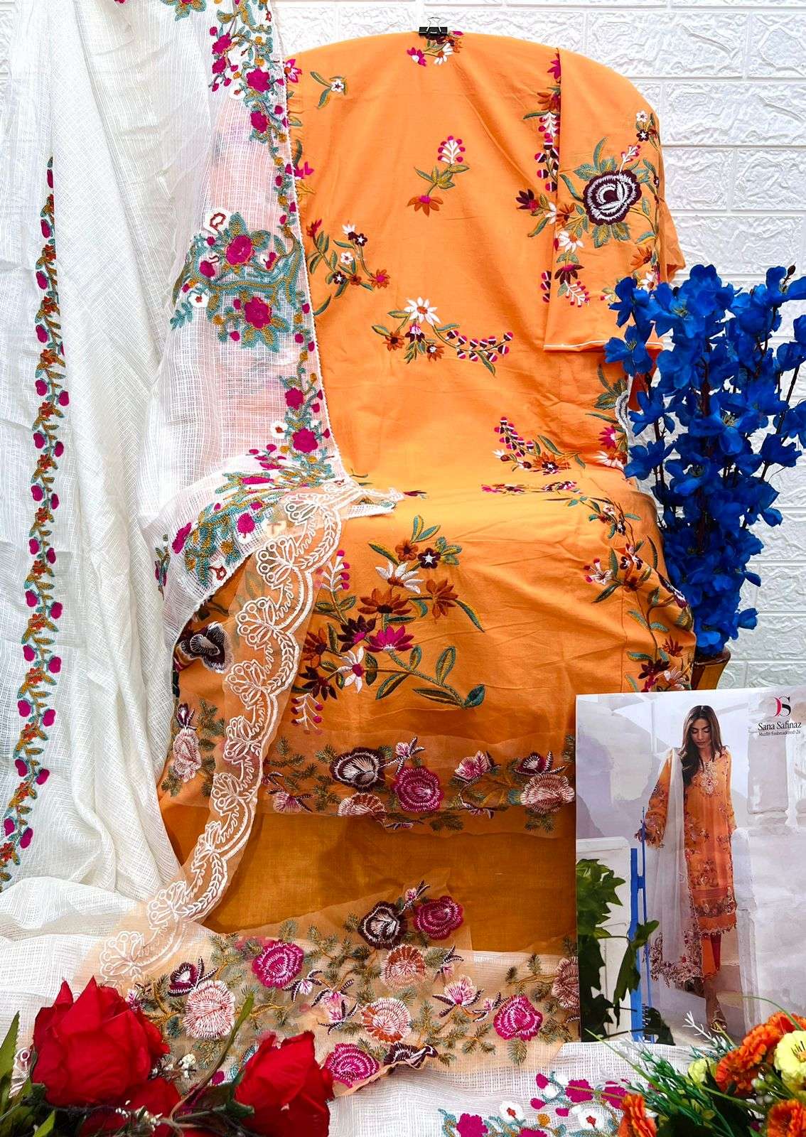 DEEPSY SUITS SANA SAFINAZ MUZLIN EMBROIDERED 24