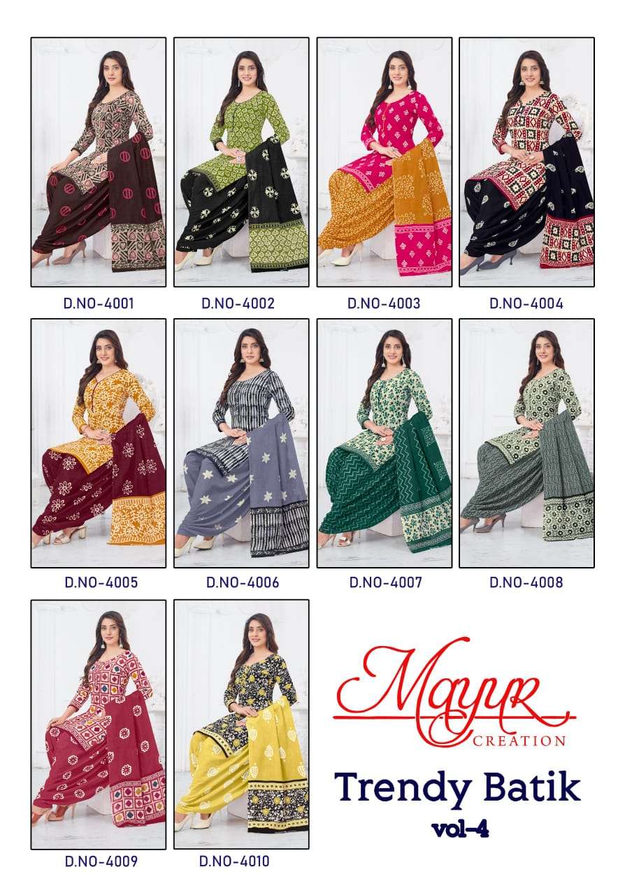 MAYUR CREATION TRENDY BATIK VOL 4 