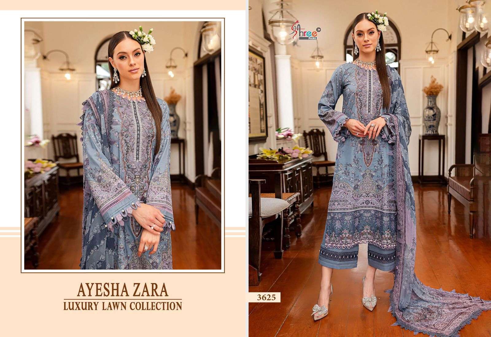 SHREE FABS AYESHA ZARA LUXURY LAWN COLLETION 