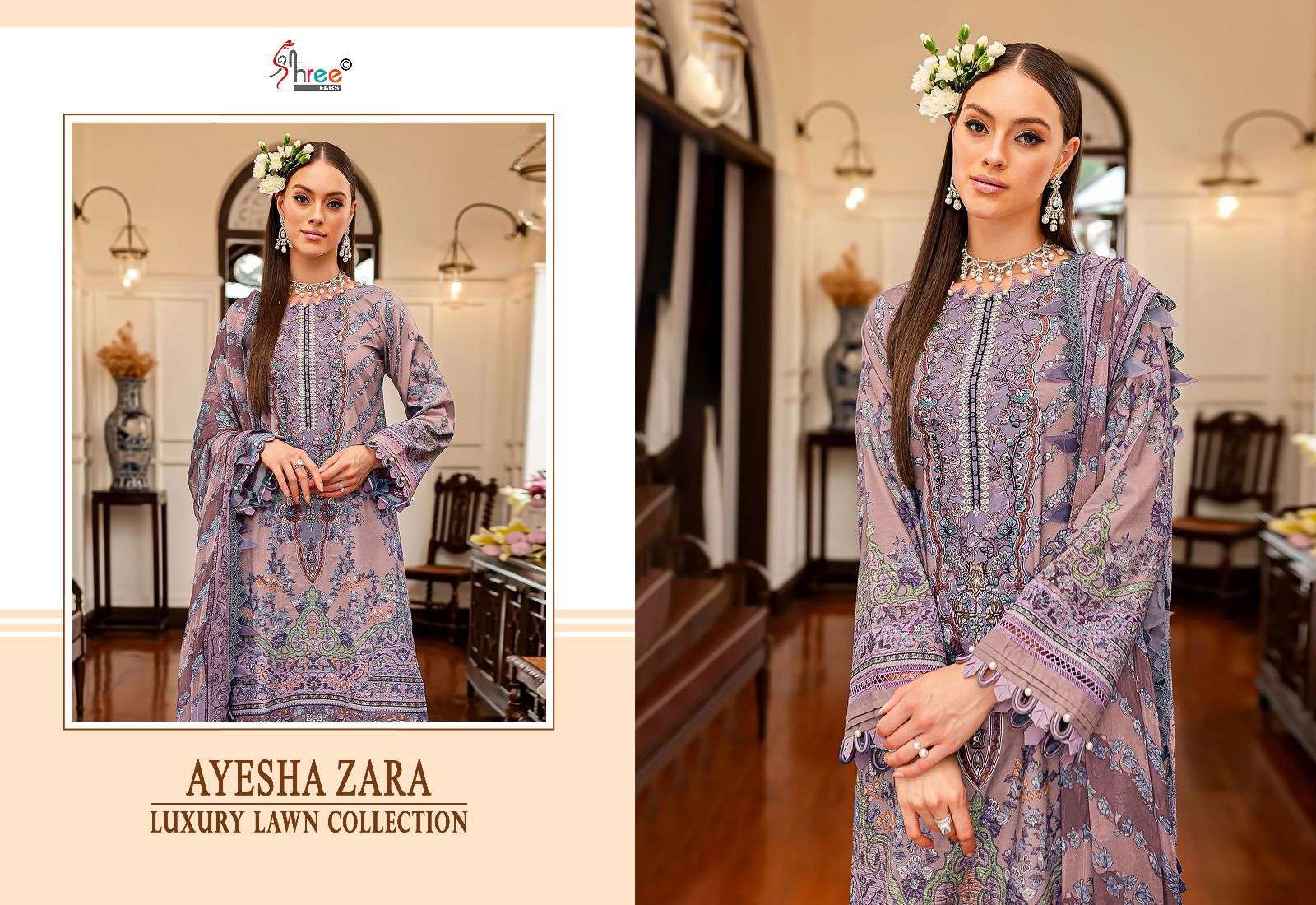 SHREE FABS AYESHA ZARA LUXURY LAWN COLLETION 