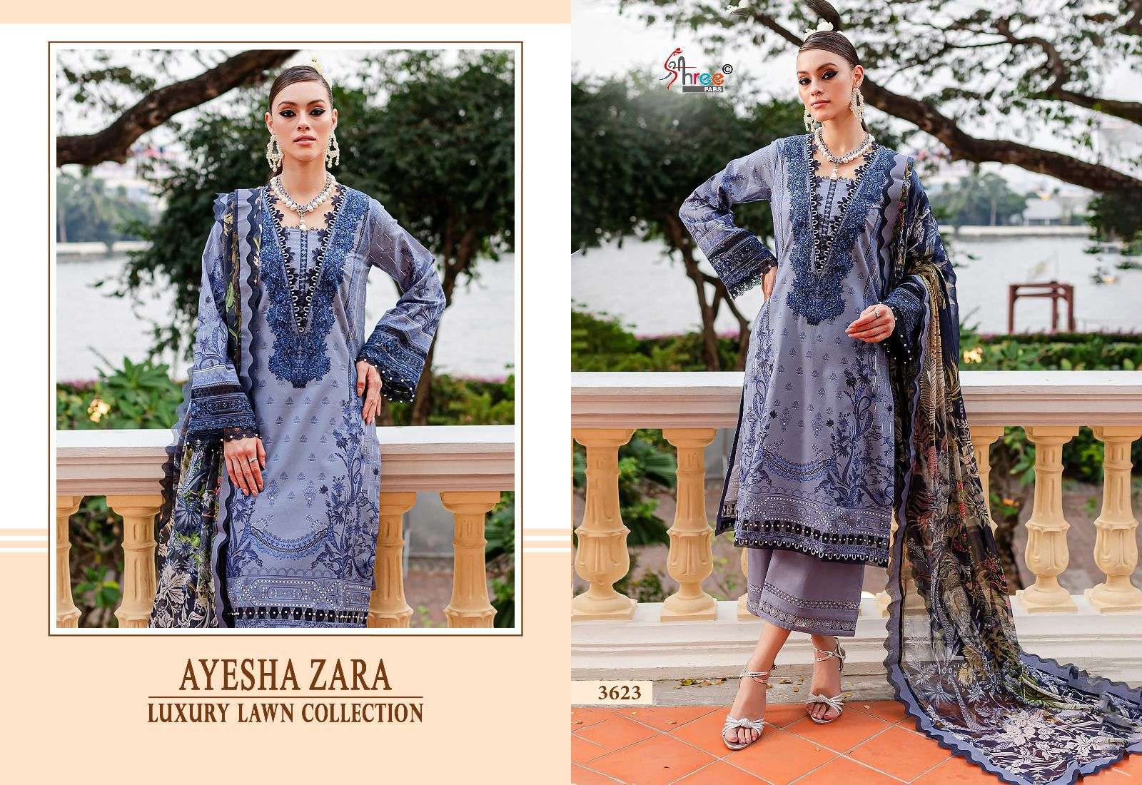 SHREE FABS AYESHA ZARA LUXURY LAWN COLLETION 