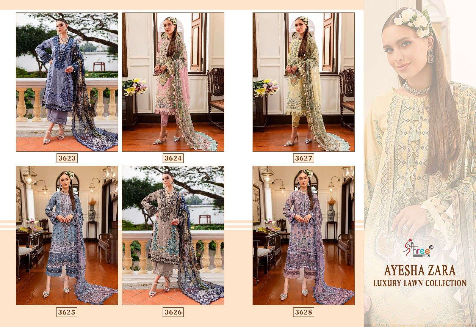 SHREE FABS AYESHA ZARA LUXURY LAWN COLLETION 