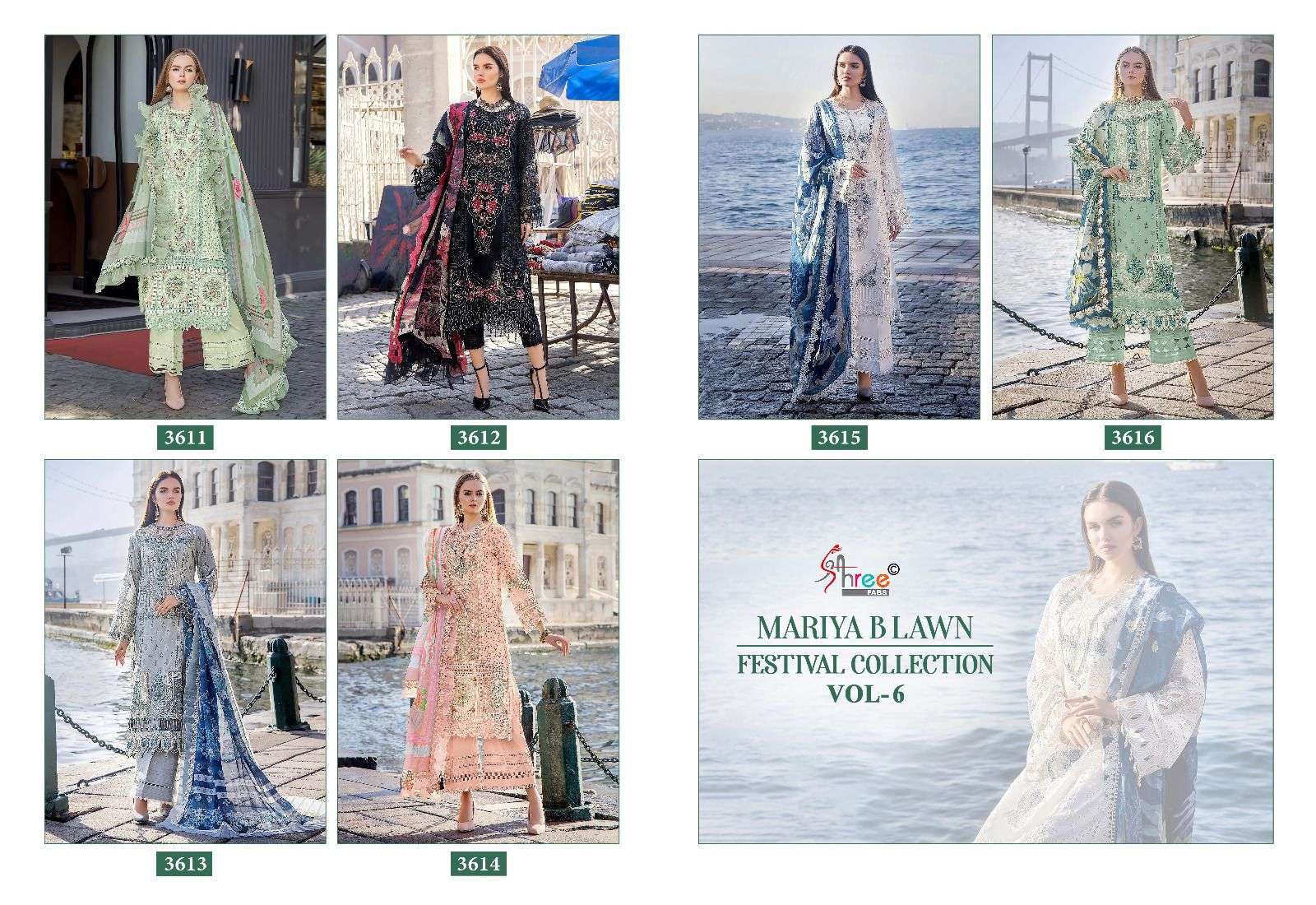 SHREE FABS MARIYA B LAWN FESTIVAL COLLECTION VOL 6 