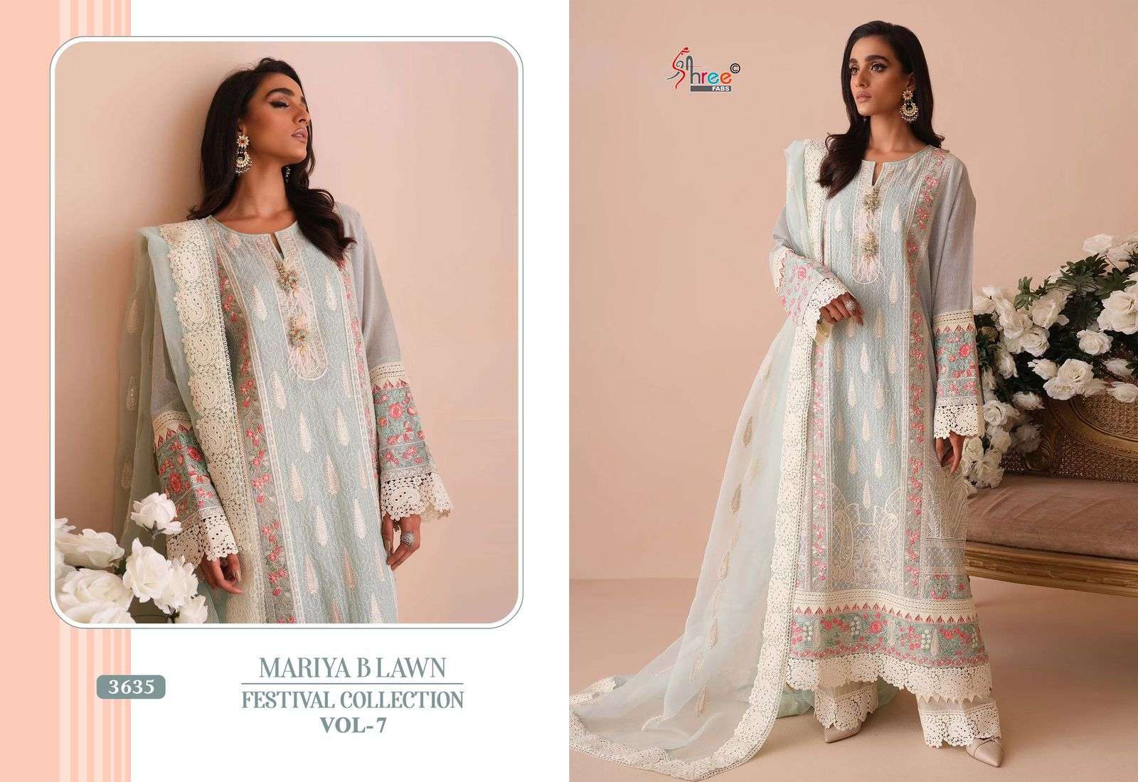 SHREE FABS MARIYA B LAWN FESTIVAL COLLECTION VOL 7