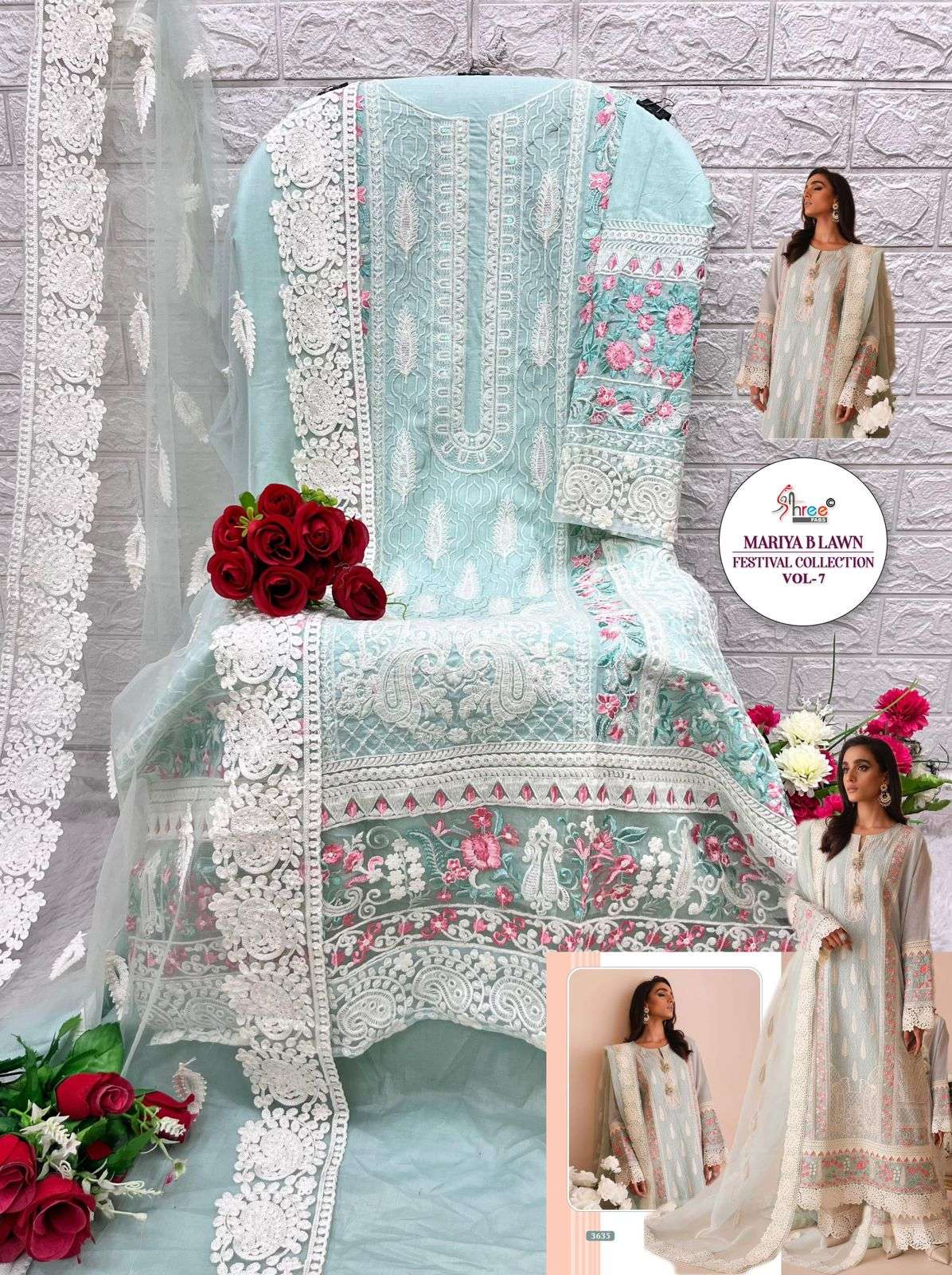 SHREE FABS MARIYA B LAWN FESTIVAL COLLECTION VOL 7