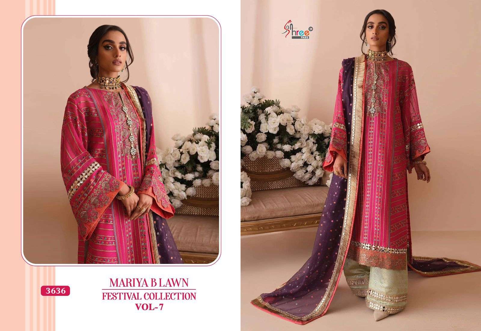 SHREE FABS MARIYA B LAWN FESTIVAL COLLECTION VOL 7