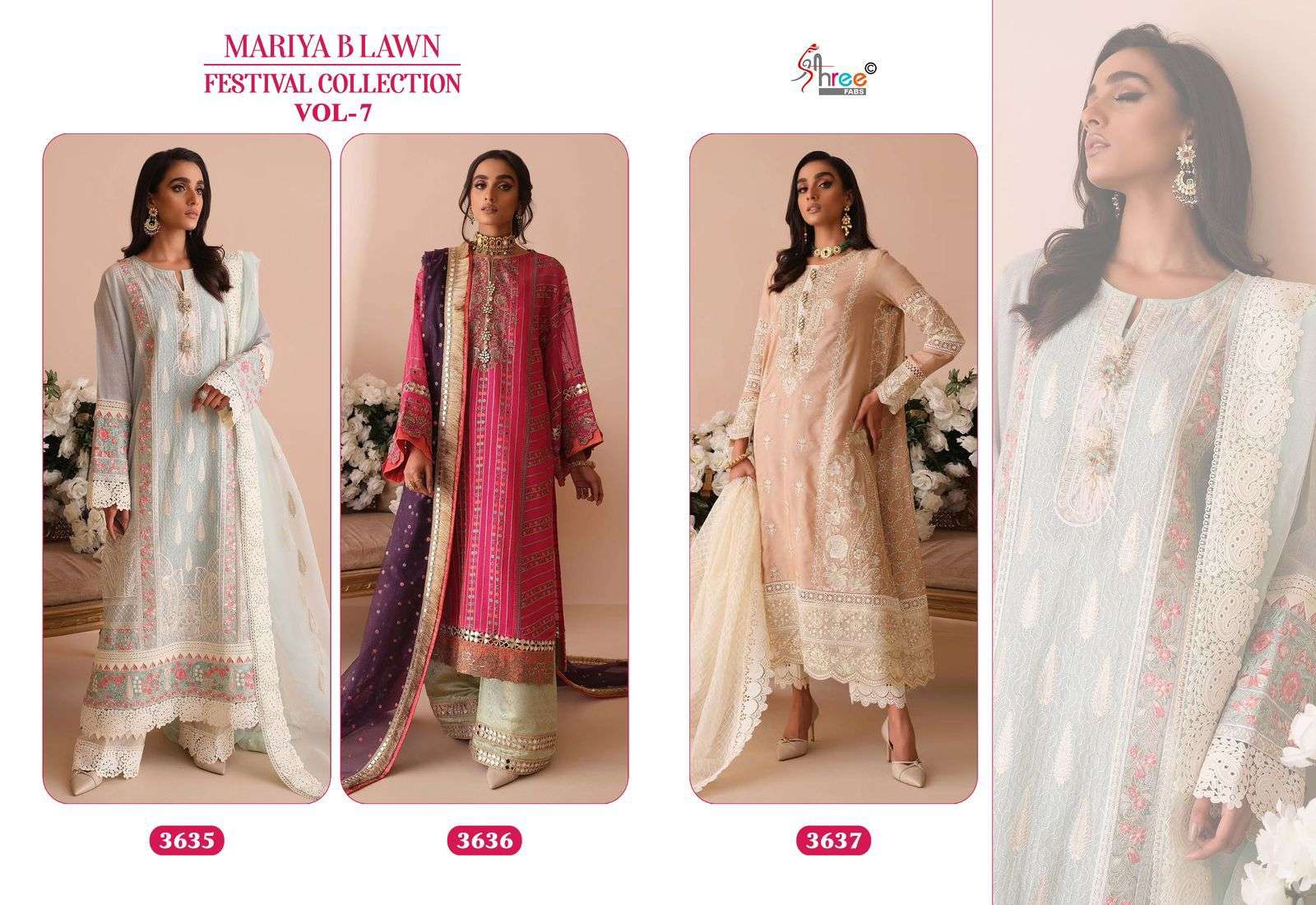 SHREE FABS MARIYA B LAWN FESTIVAL COLLECTION VOL 7