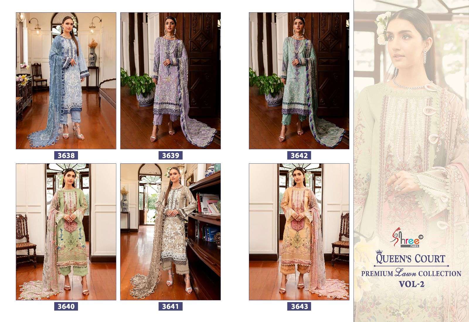 SHREE FABS QUEENS COURT PREMIUM LAWN COLLECTION VOL 2