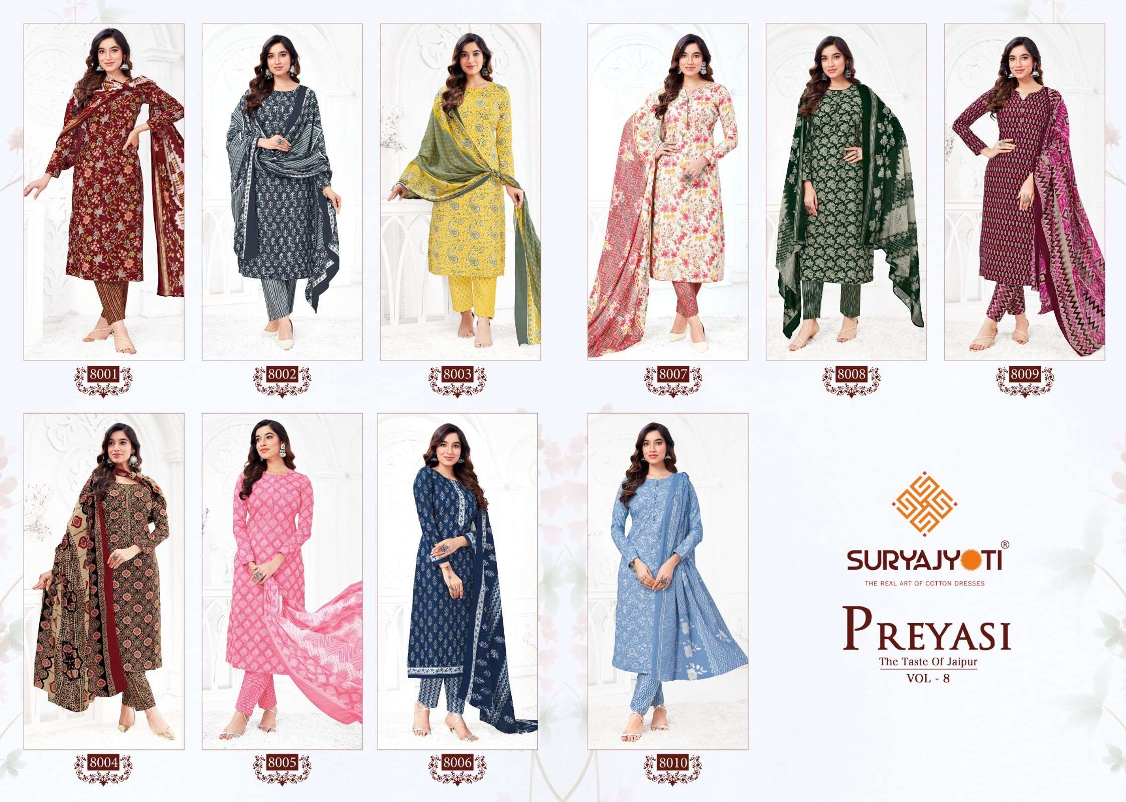 SURYAJYOTI PREYASI VOL 8 READY MADE SUIT